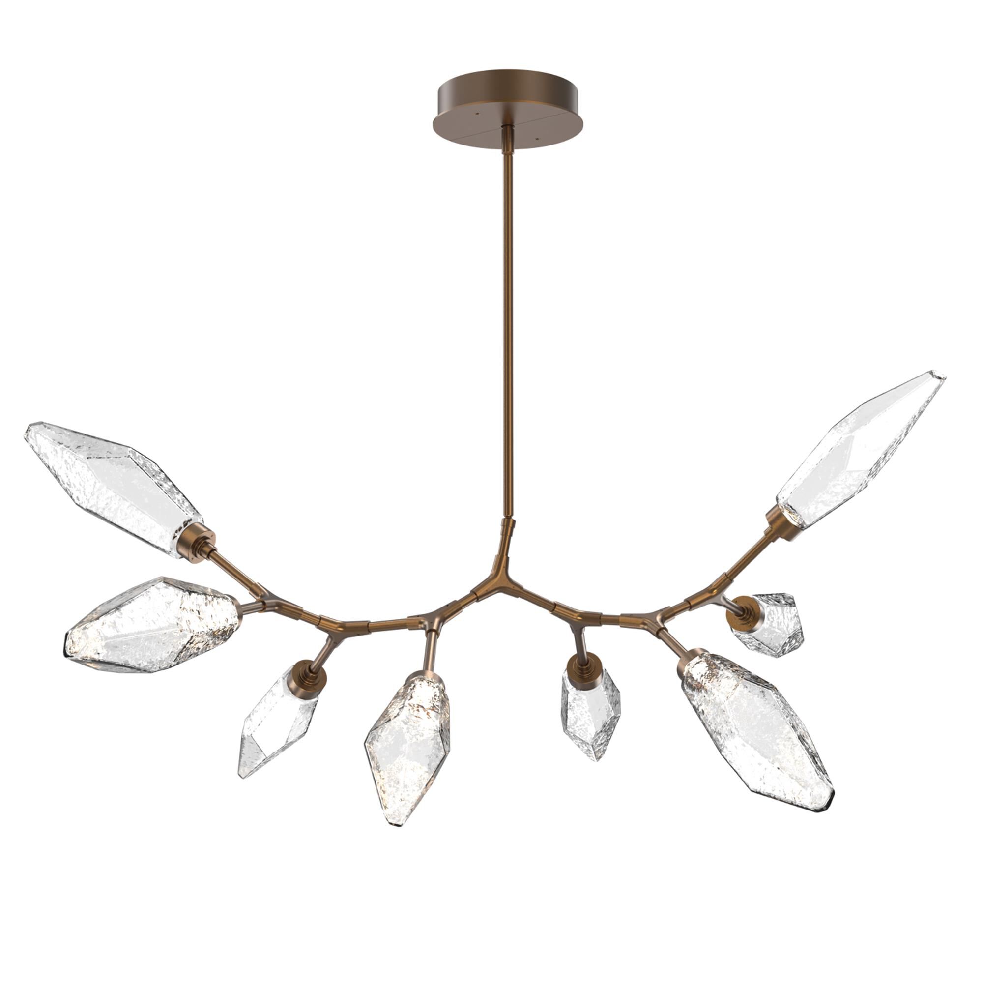 Shown in Flat Bronze finish and Chilled Blown Clear glass