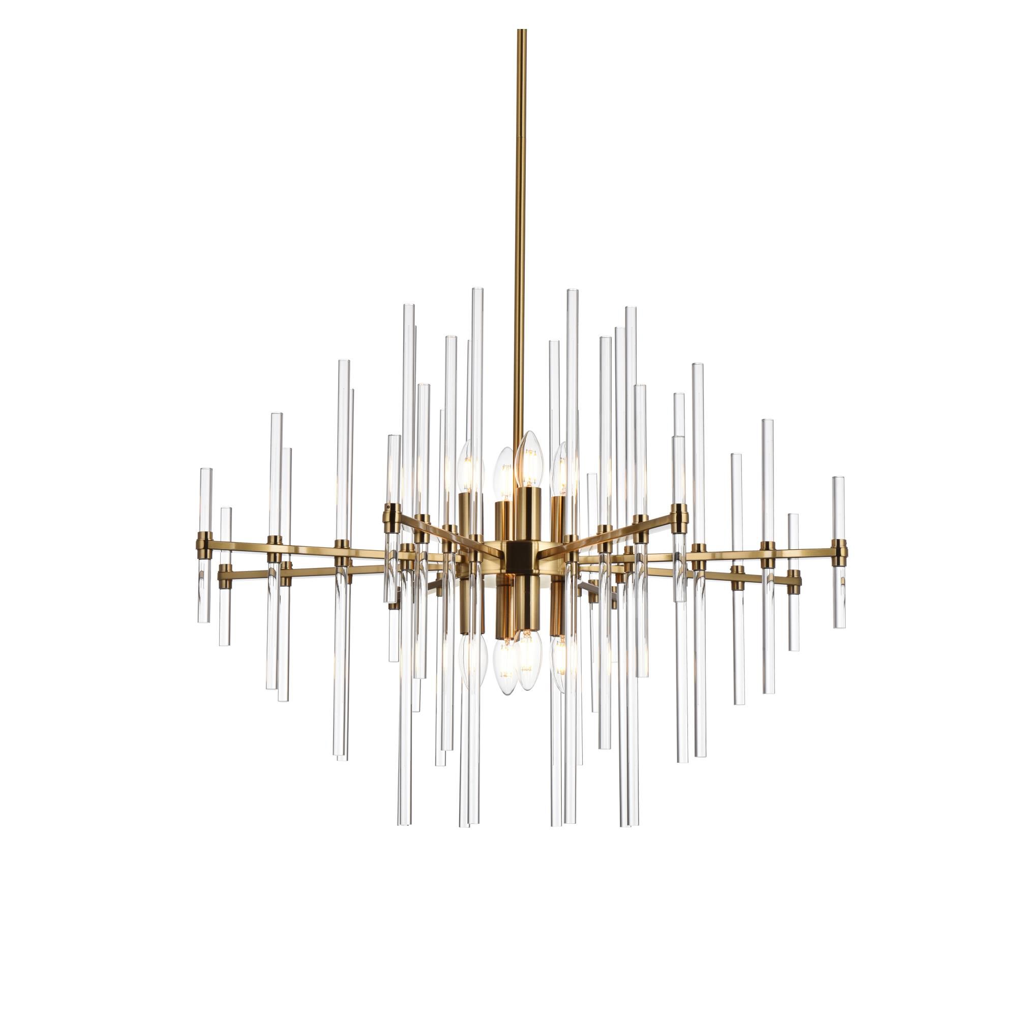 Sienna 27 Inch 8 Light Chandelier by Elegant Lighting