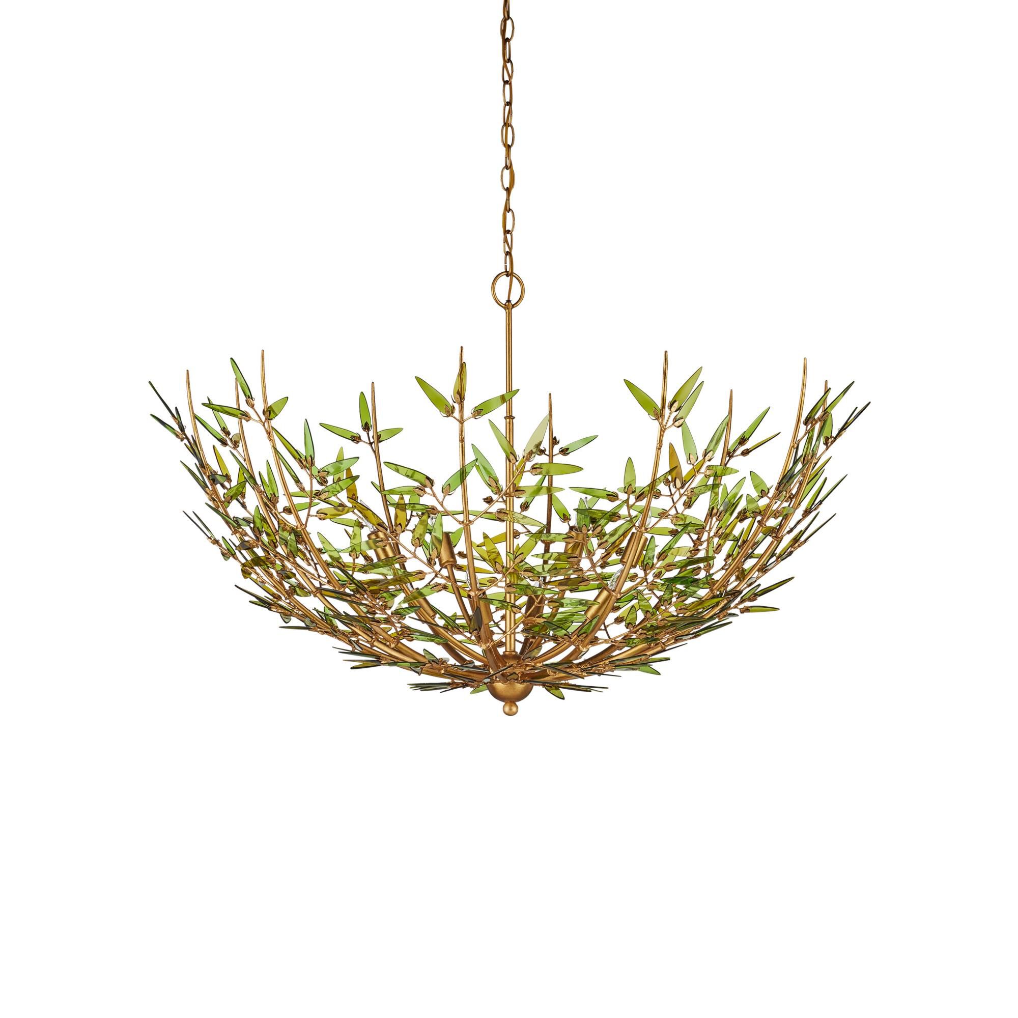 Shown in Green, Contemporary Gold Leaf and Contemporary Gold finish