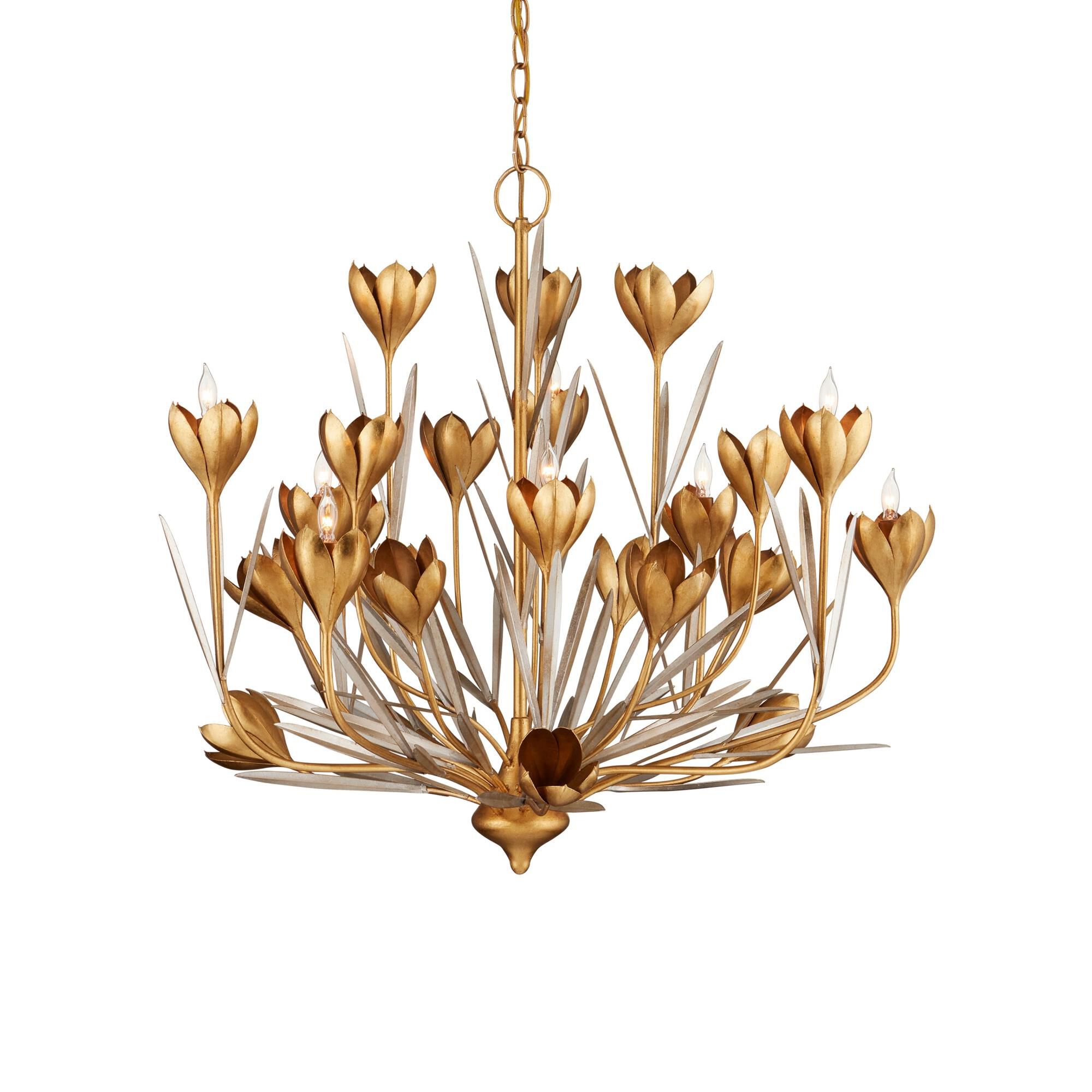 Shown in Contemporary Gold Leaf/Contemporary Gold/Contemporary Silver Leaf finish