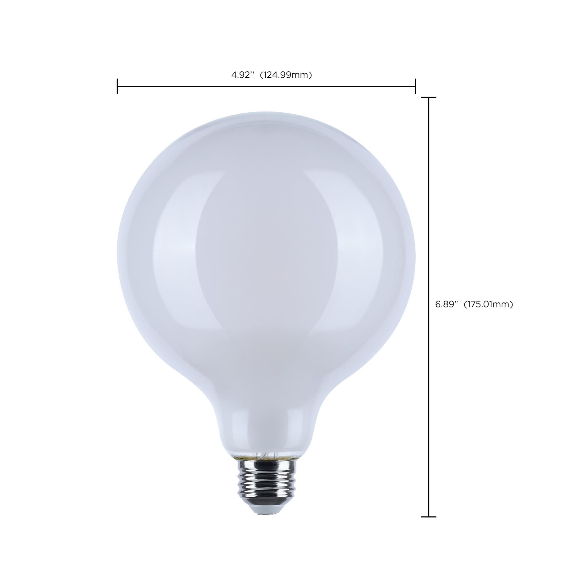 Dimmable 8 Watt 3000K G40 LED Light Bulb,