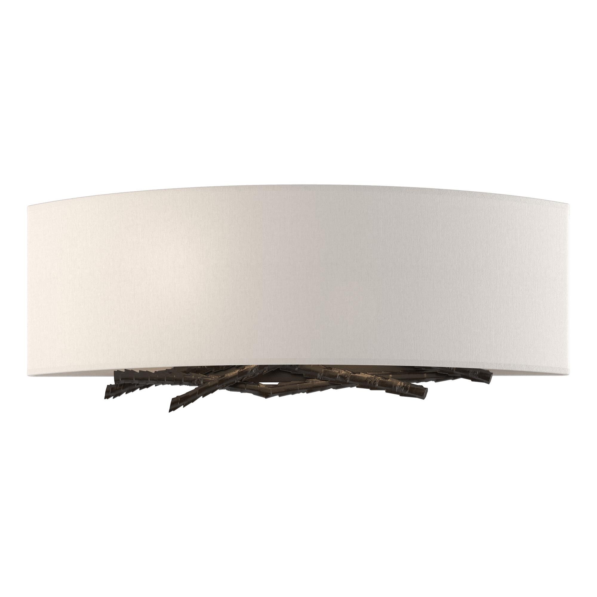 Shown in Oil Rubbed Bronze finish and Flax shade