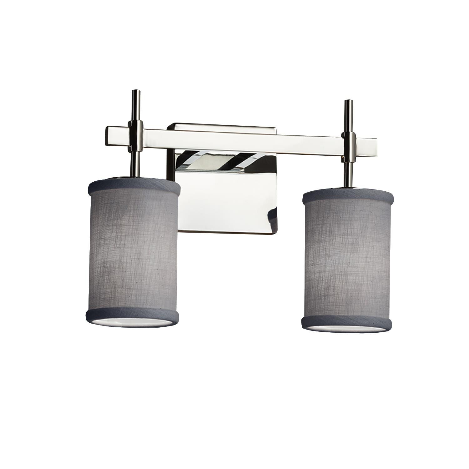 Textile 13 Inch 2 Light Bath Vanity Light by Justice Design Group