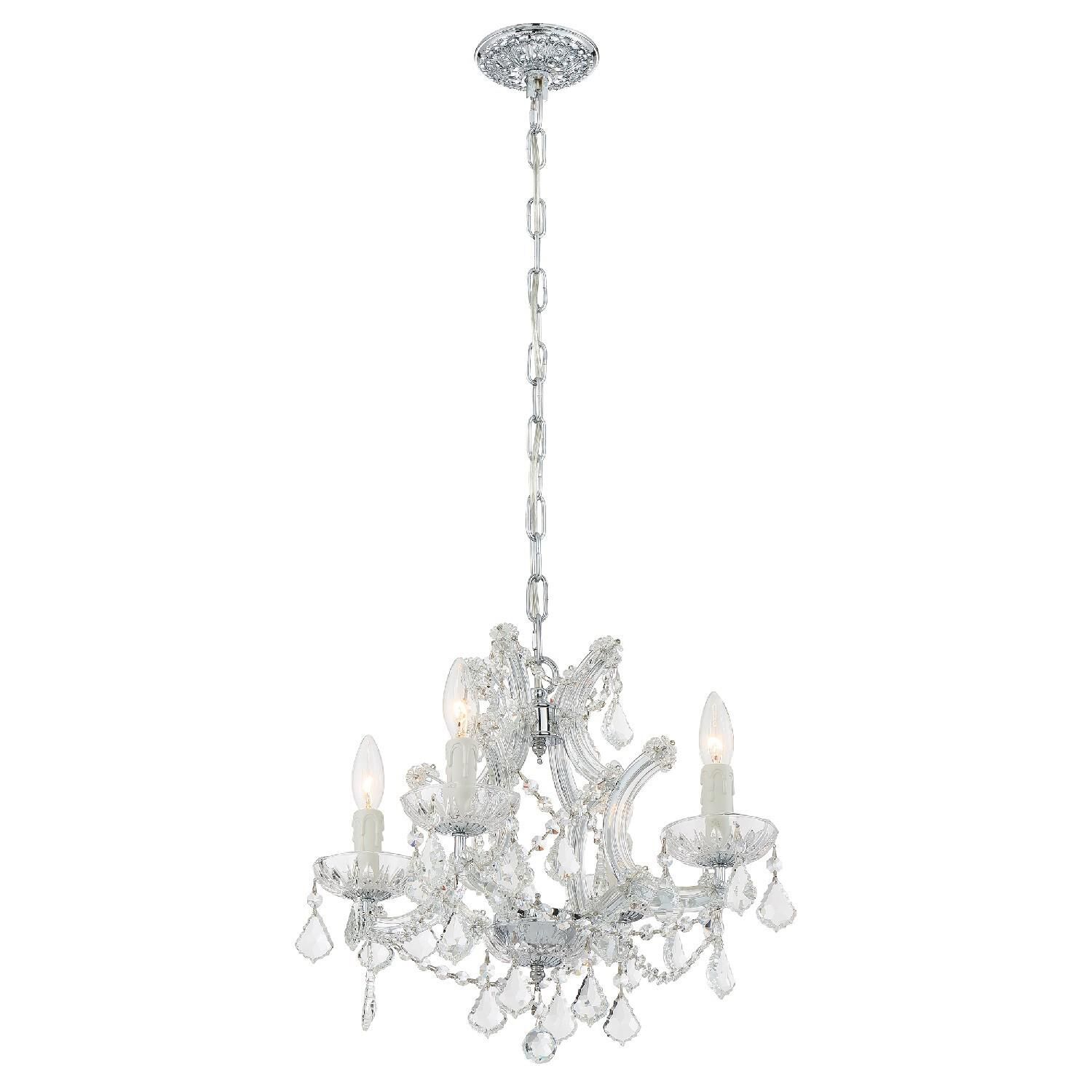 Maria Theresa 16 Inch 4 Light Mini Chandelier by Crystorama