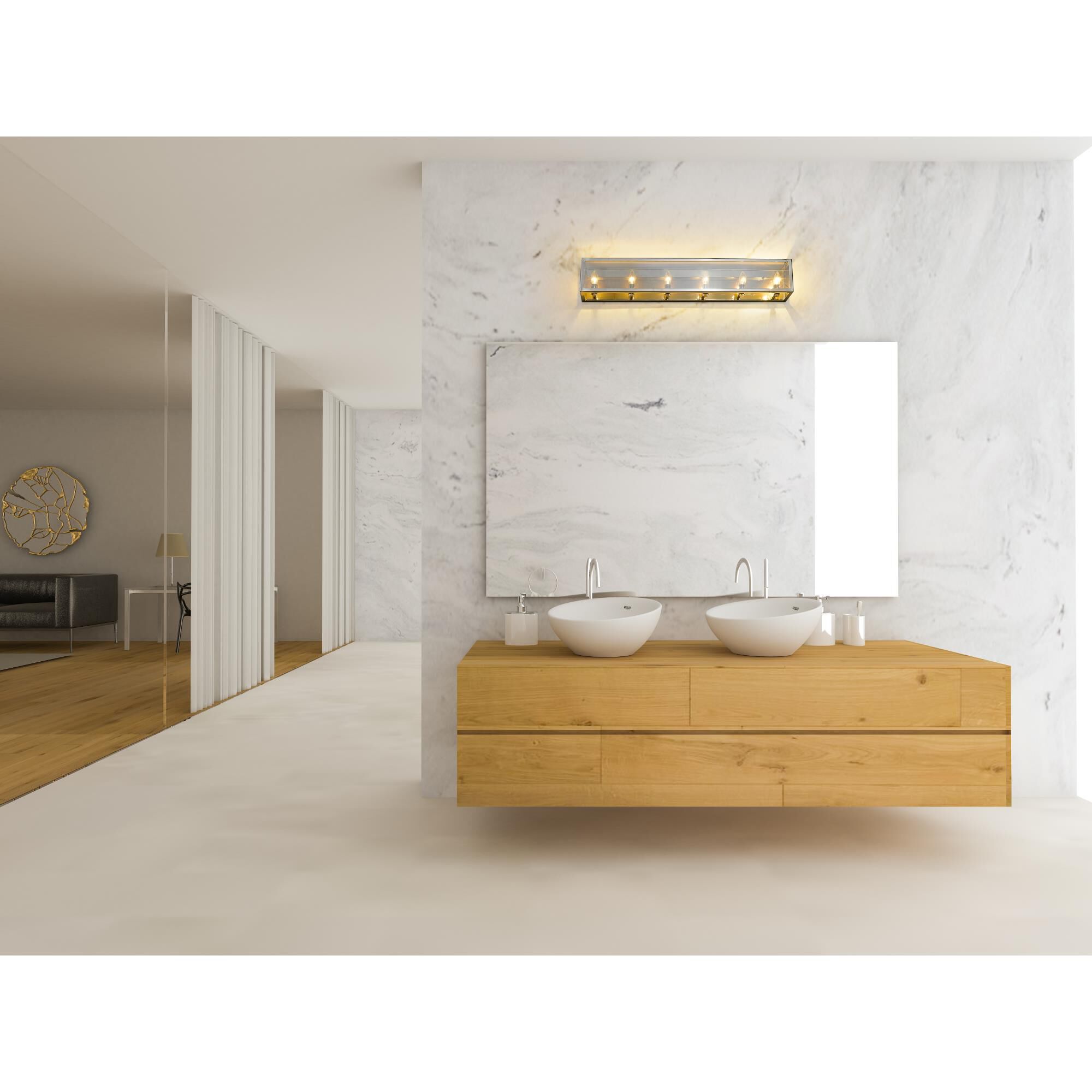 Infinity 36 Inch 6 Light Bath Vanity Light by Z-Lite