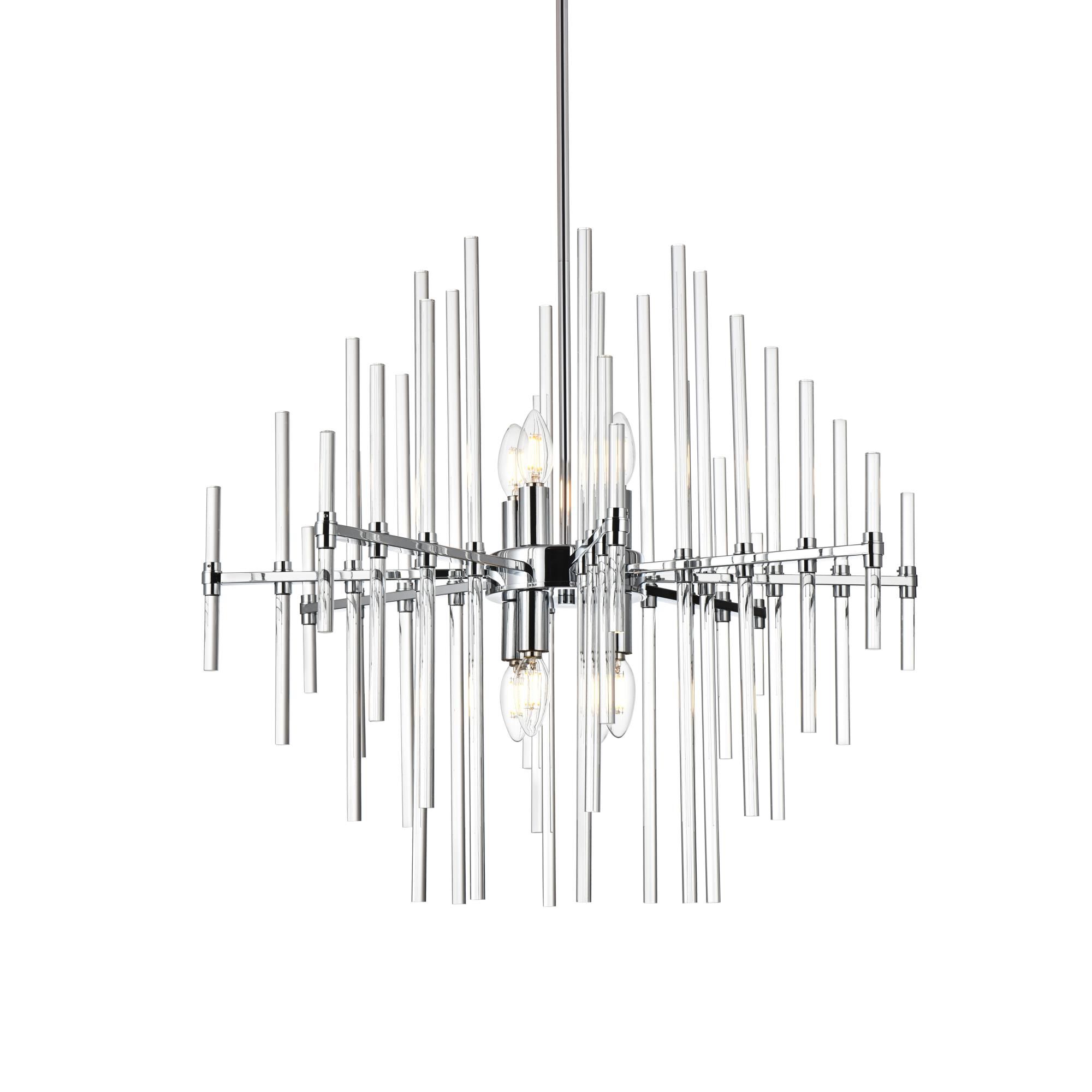 Sienna 27 Inch 8 Light Chandelier by Elegant Lighting