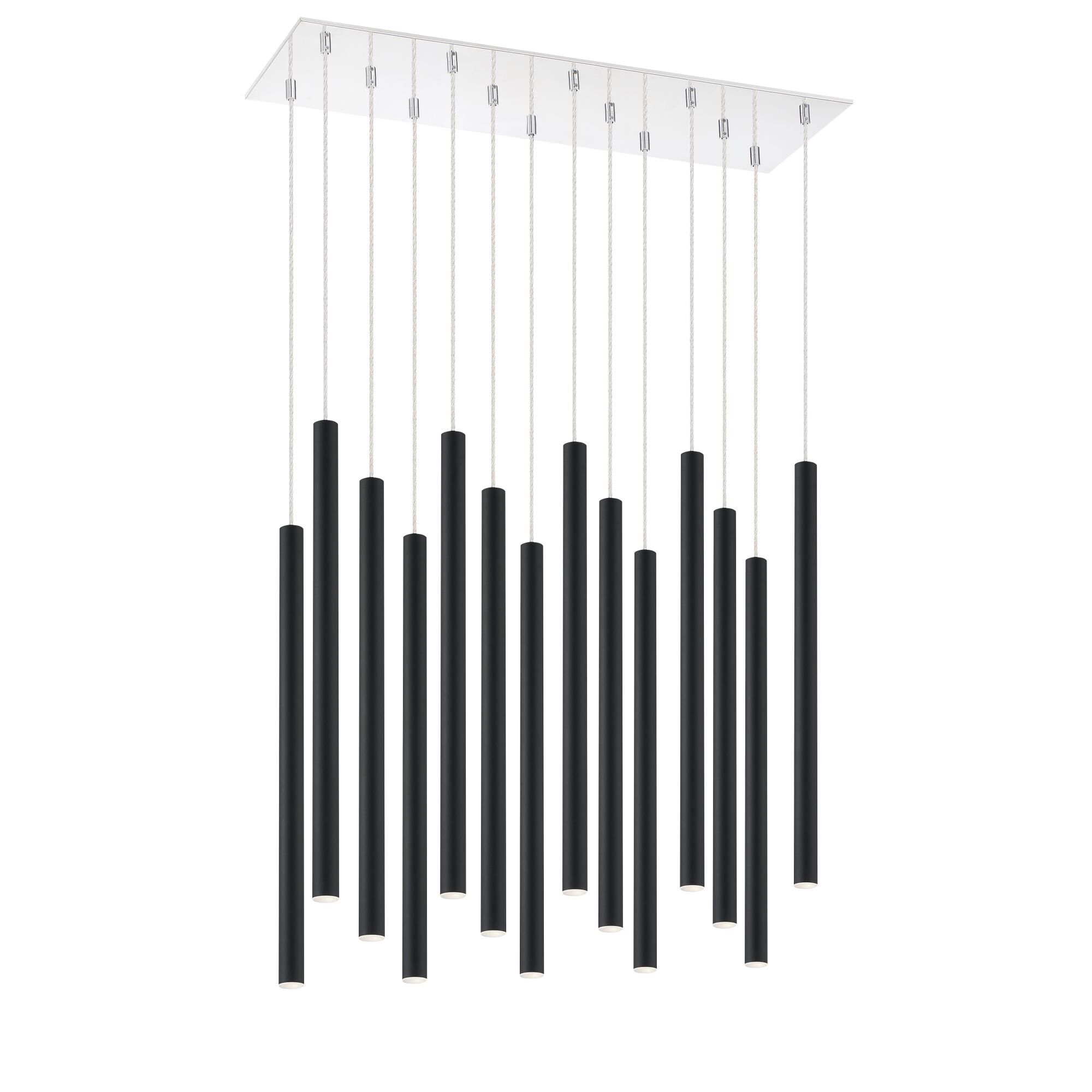 Shown in Chrome finish and Steel glass and Steel shade