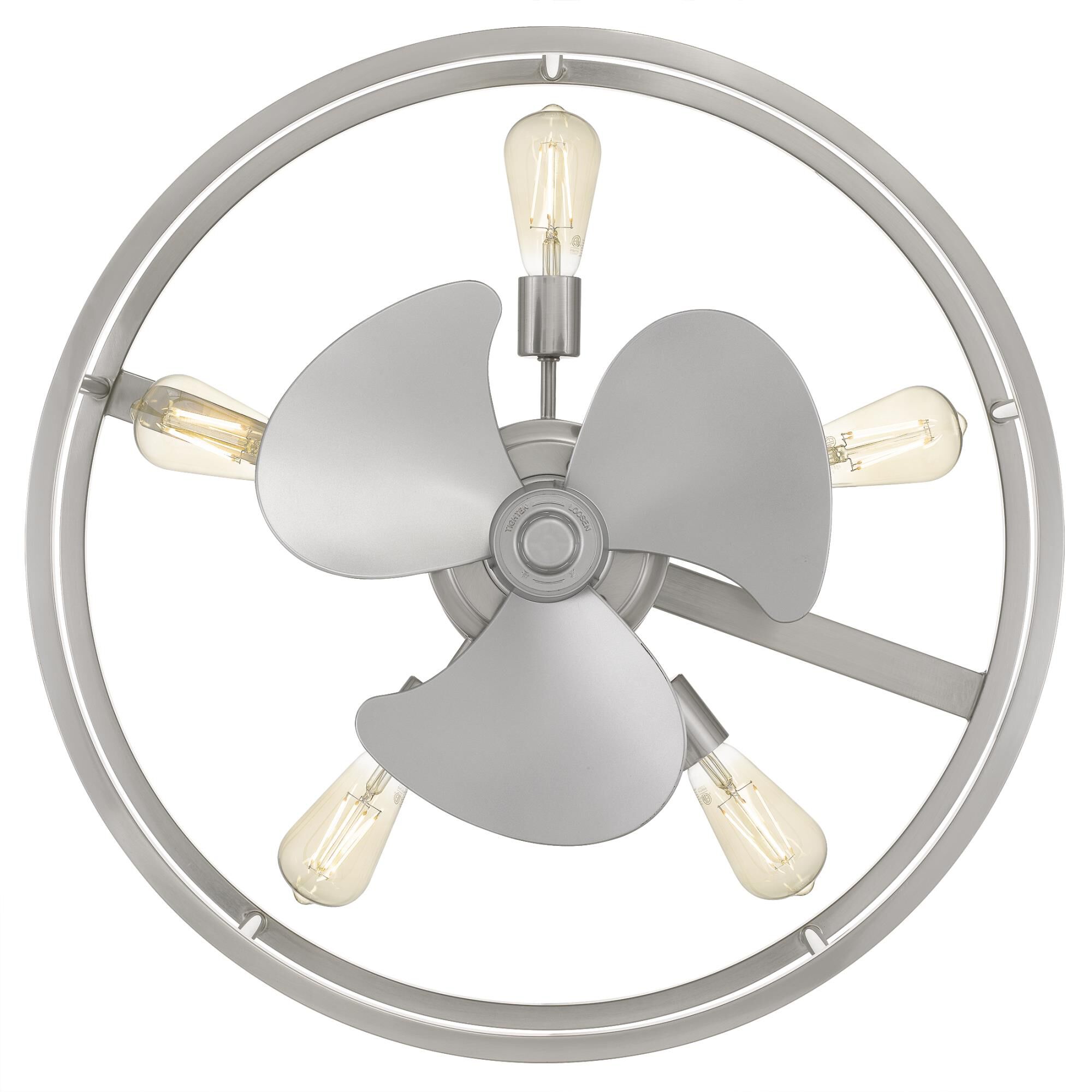 New Harbor 23 Inch Chandelier Ceiling Fan by Quoizel