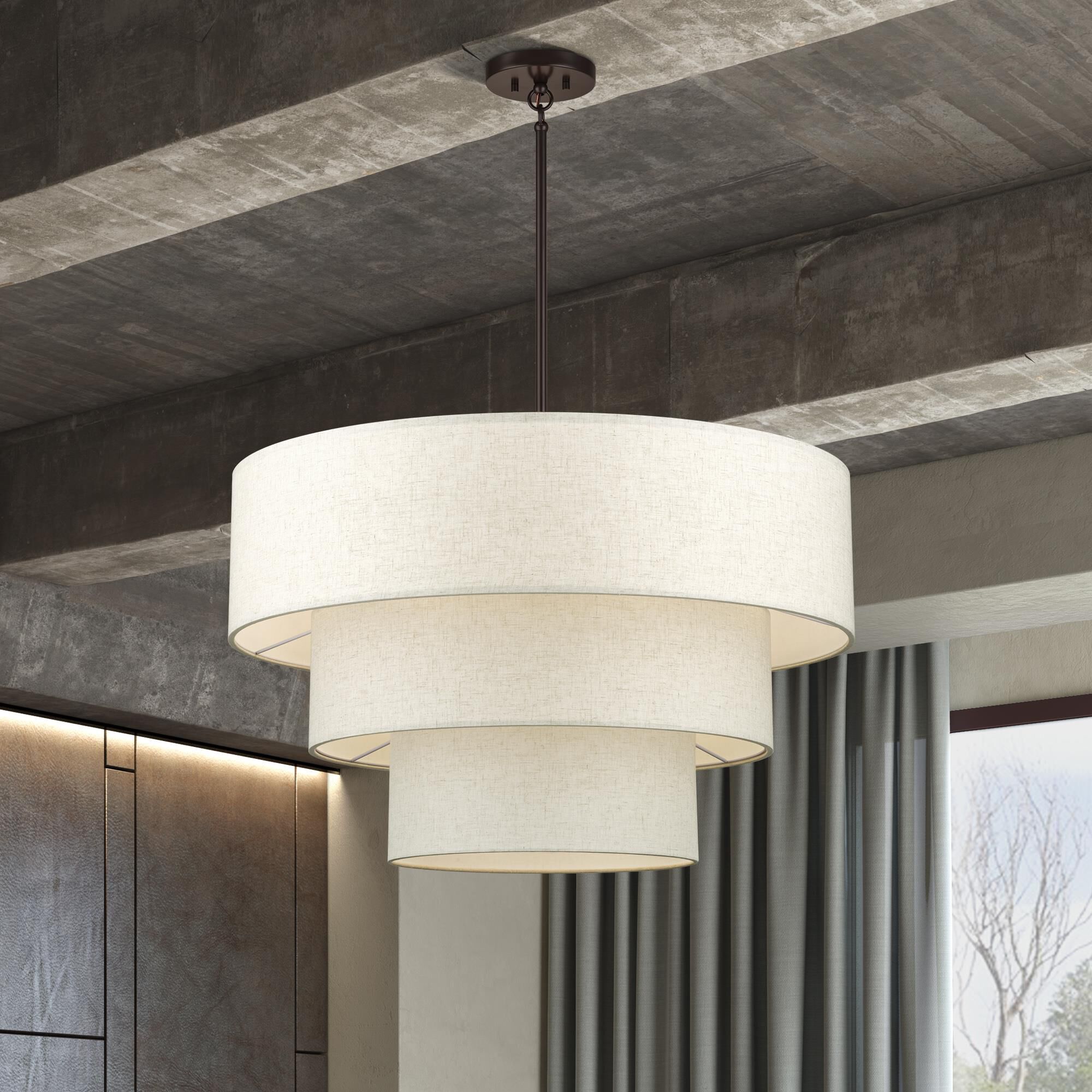 Manorwood 32 Inch Large Pendant by Livex Lighting