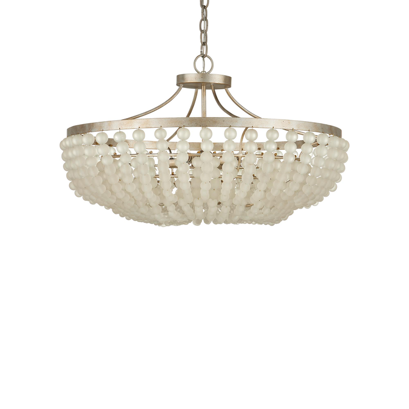 Chanteuse 31 Inch 4 Light Semi Flush Mount by Currey & Company