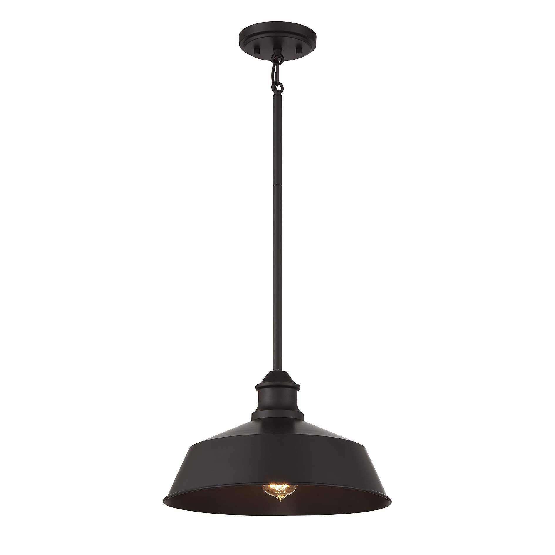 Shown in Oil Rubbed Bronze finish and Metal shade