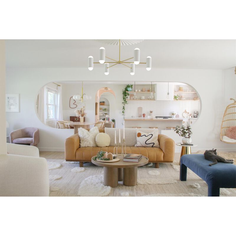 Stella 36 Inch 6 Light Chandelier by Mitzi