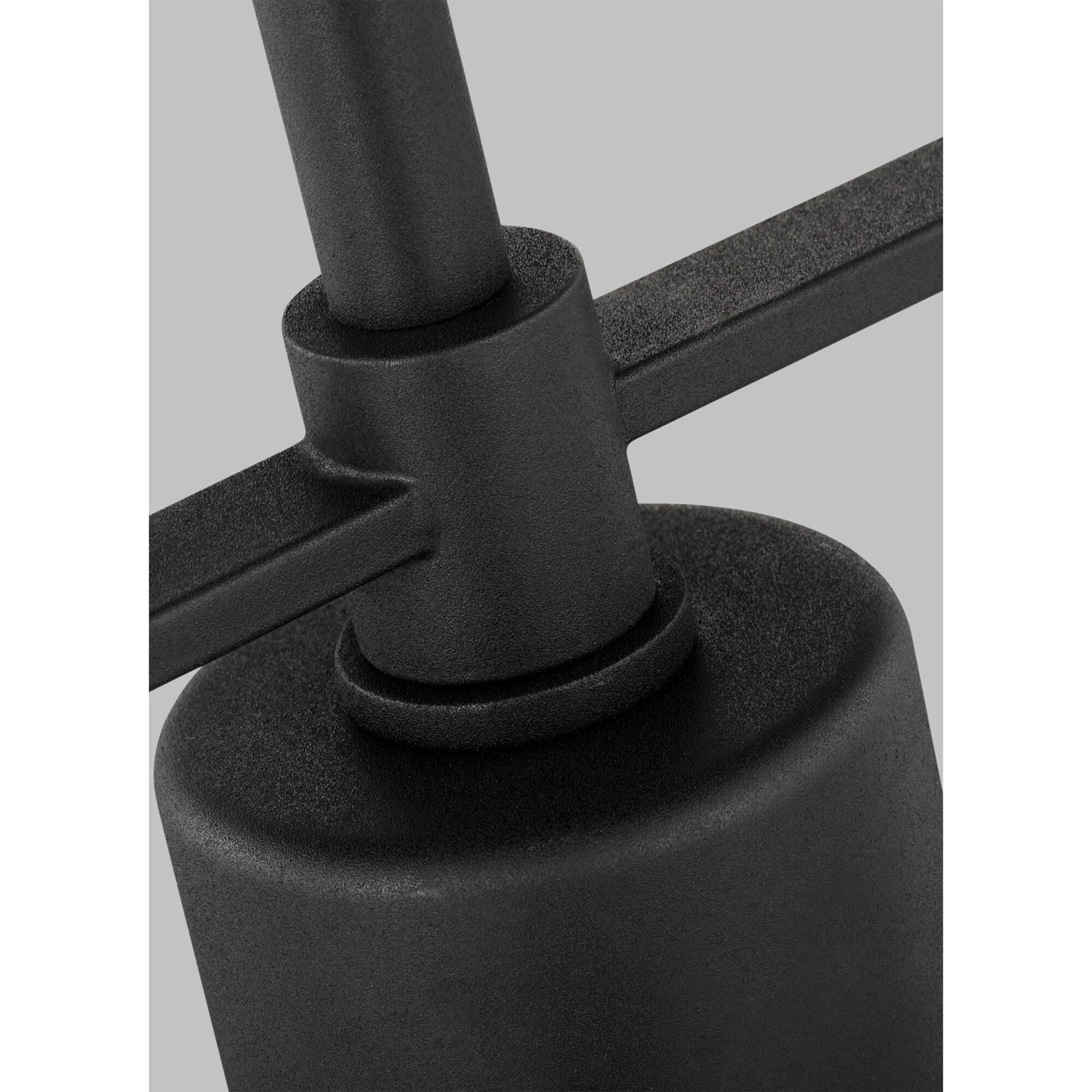 Shown in Textured Black finish and Clear glass