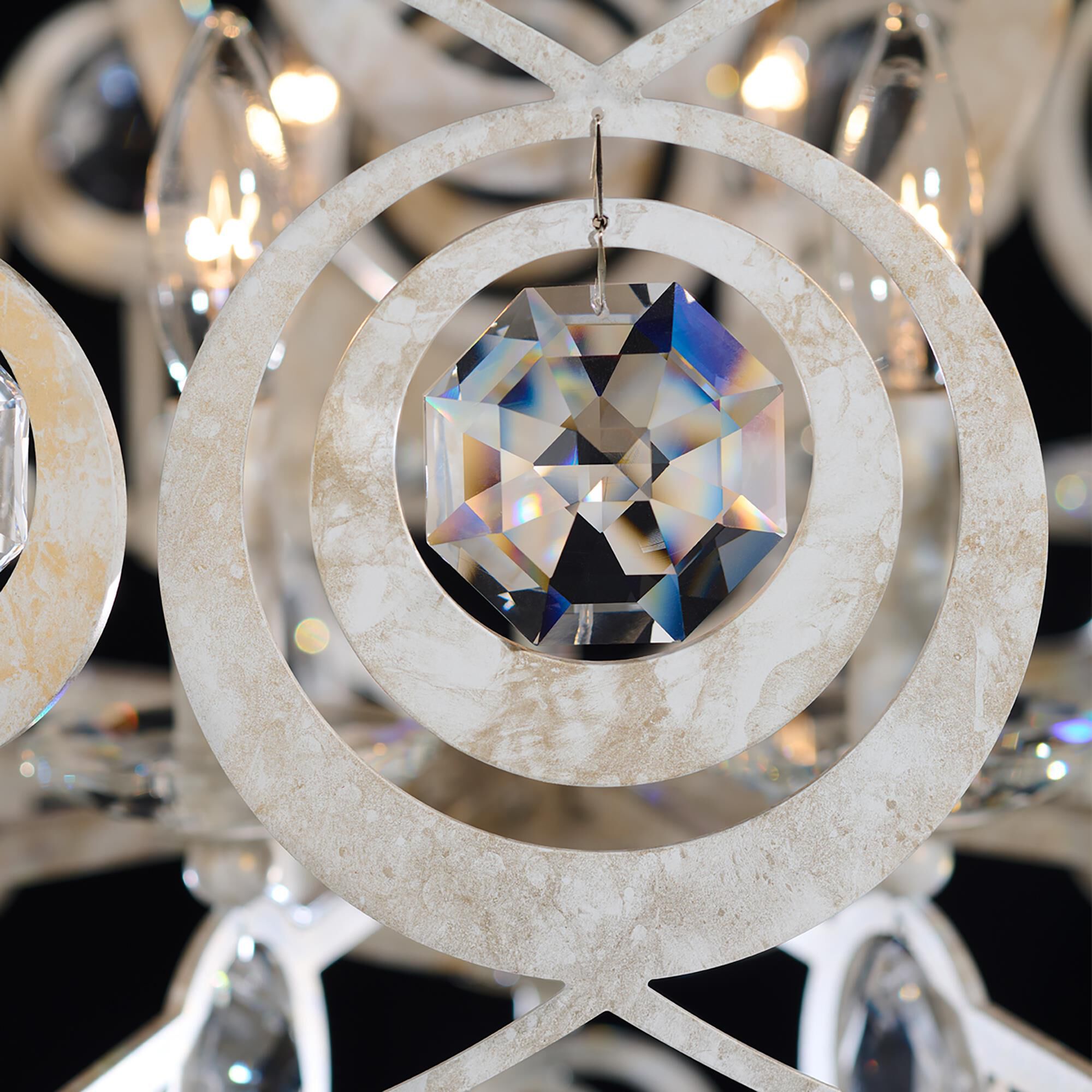 Shown in White Gold finish and Clear Radiance crystal