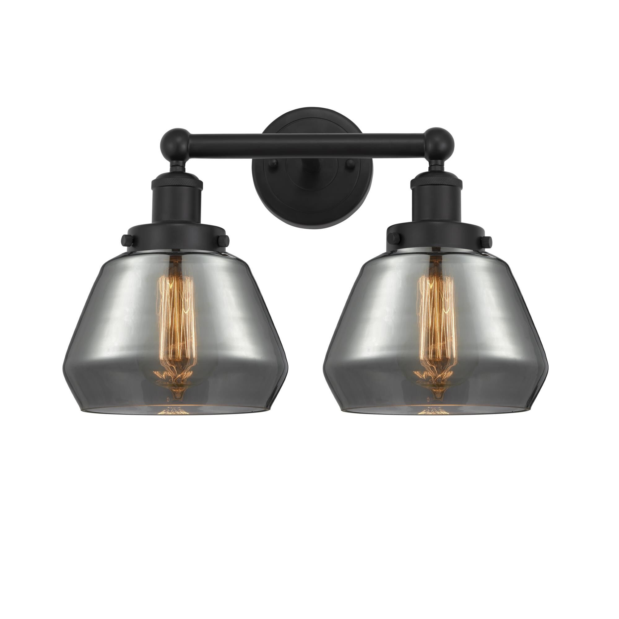 Shown in Matte Black, Plated Smoke finish and Plated Smoke glass and Plated Smoke Glass shade