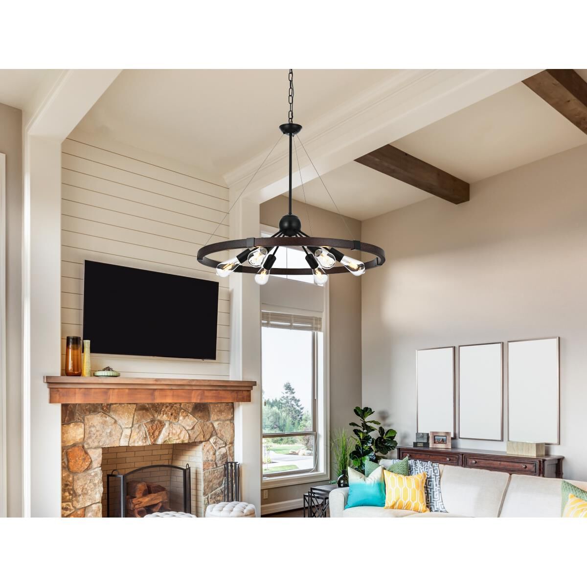 Thora 32 Inch Chandelier by Elegant Lighting