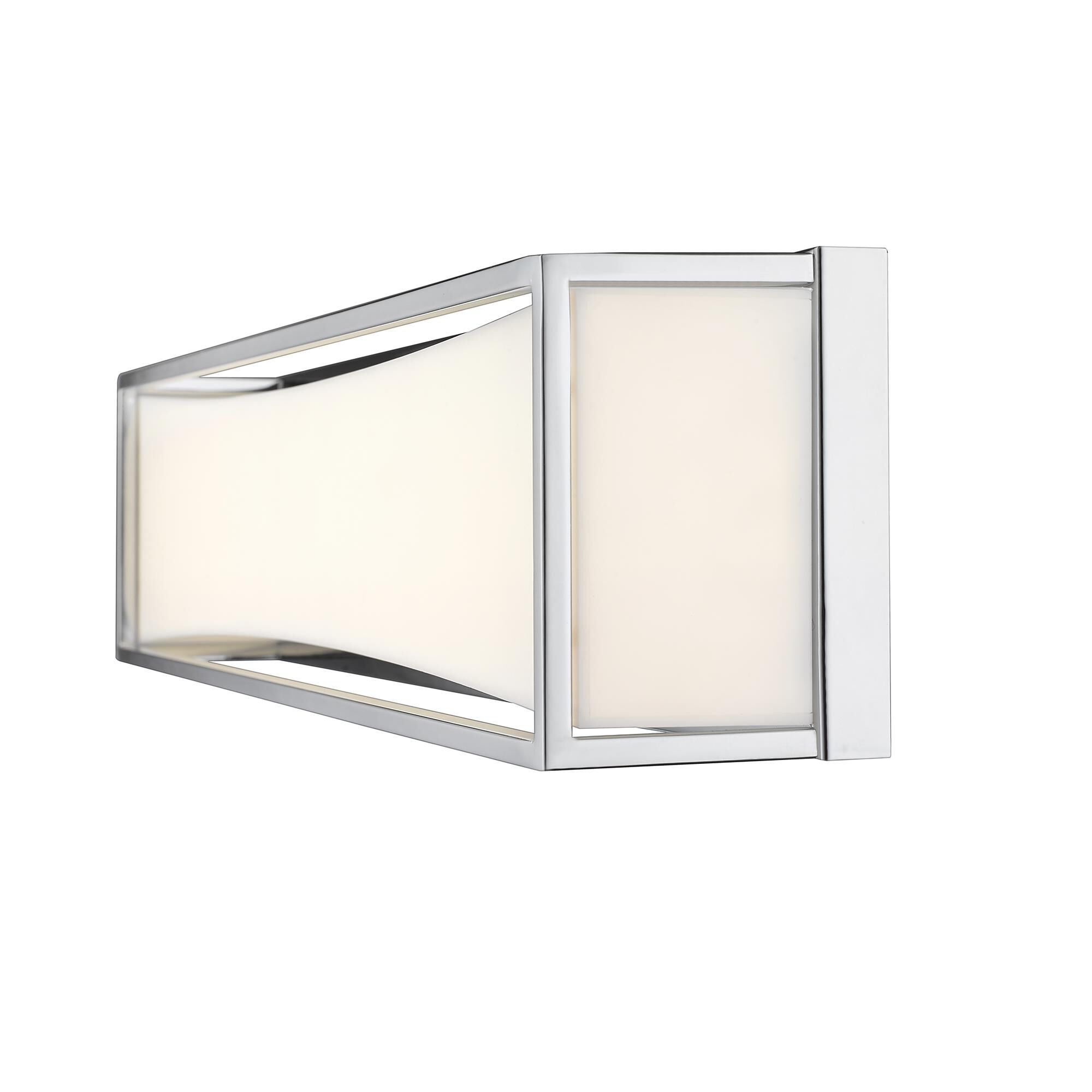 Shown in Chrome finish and Acrylic glass and Acrylic shade