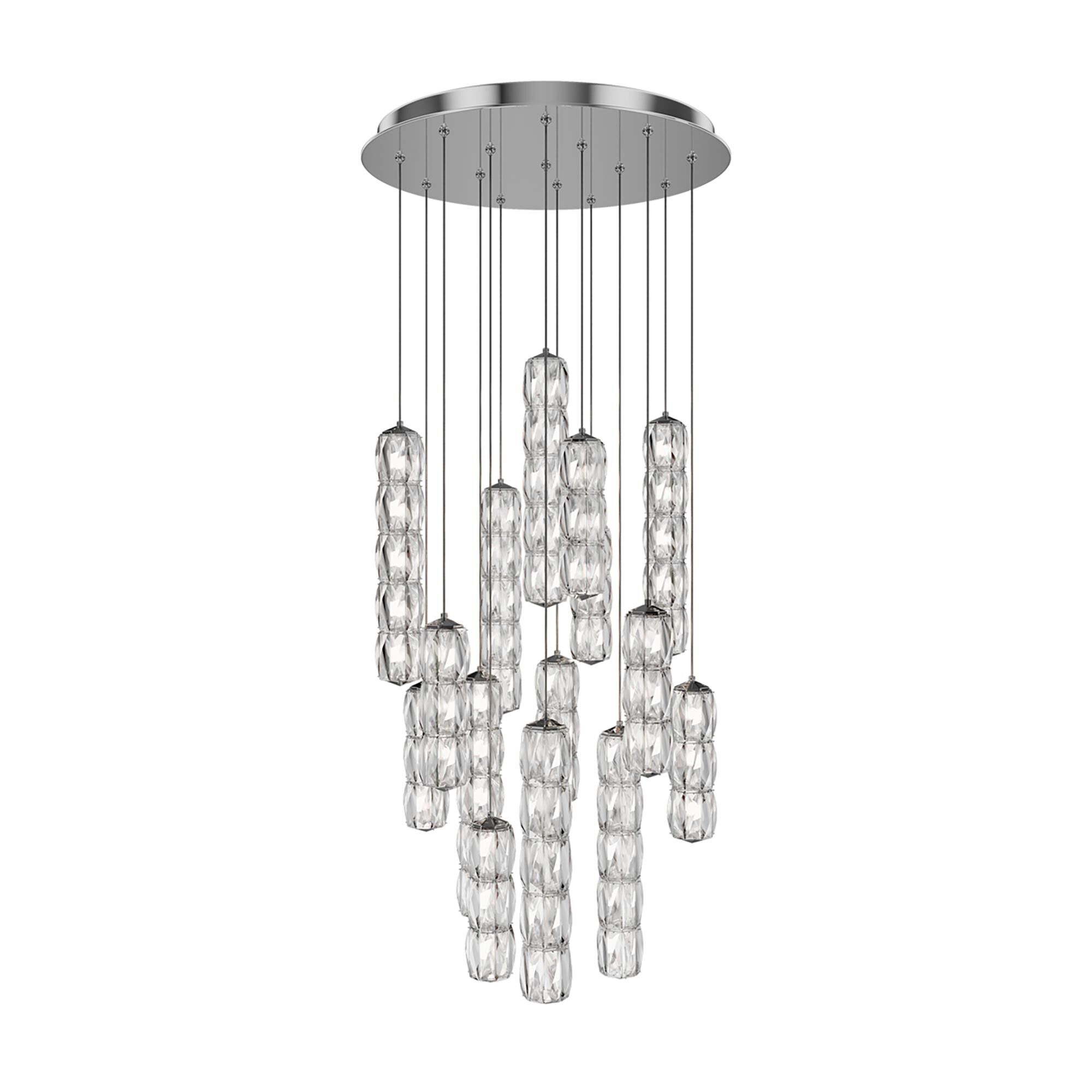 Shown in Stainless Steel finish and Clear Radiance crystal