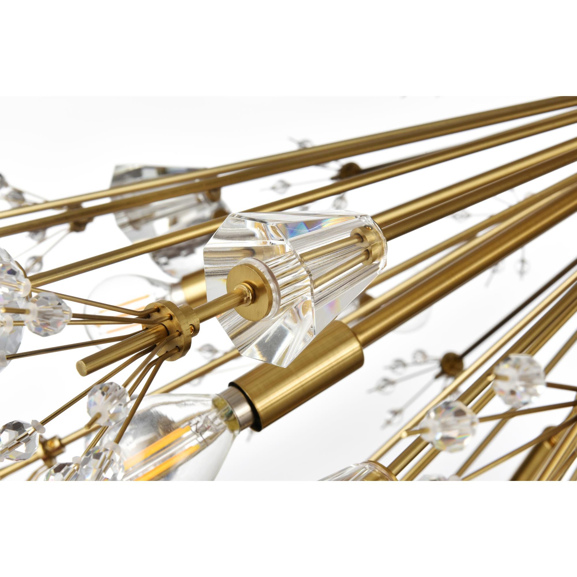 Shown in Gold finish and Clear Royal Cut crystal