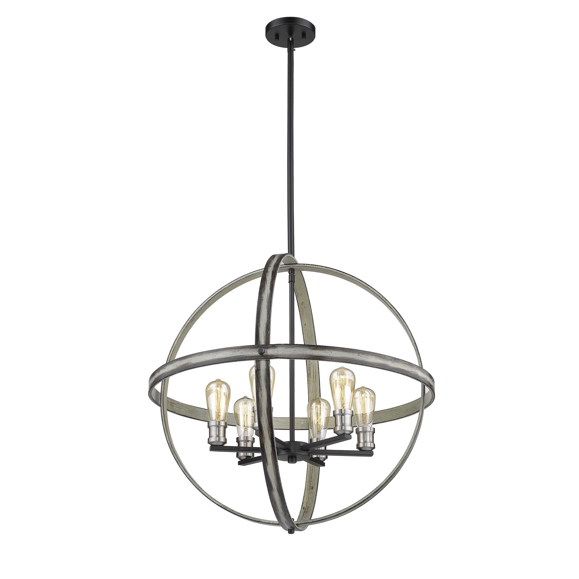 Kirkland 26 Inch 6 Light Chandelier by Z-Lite