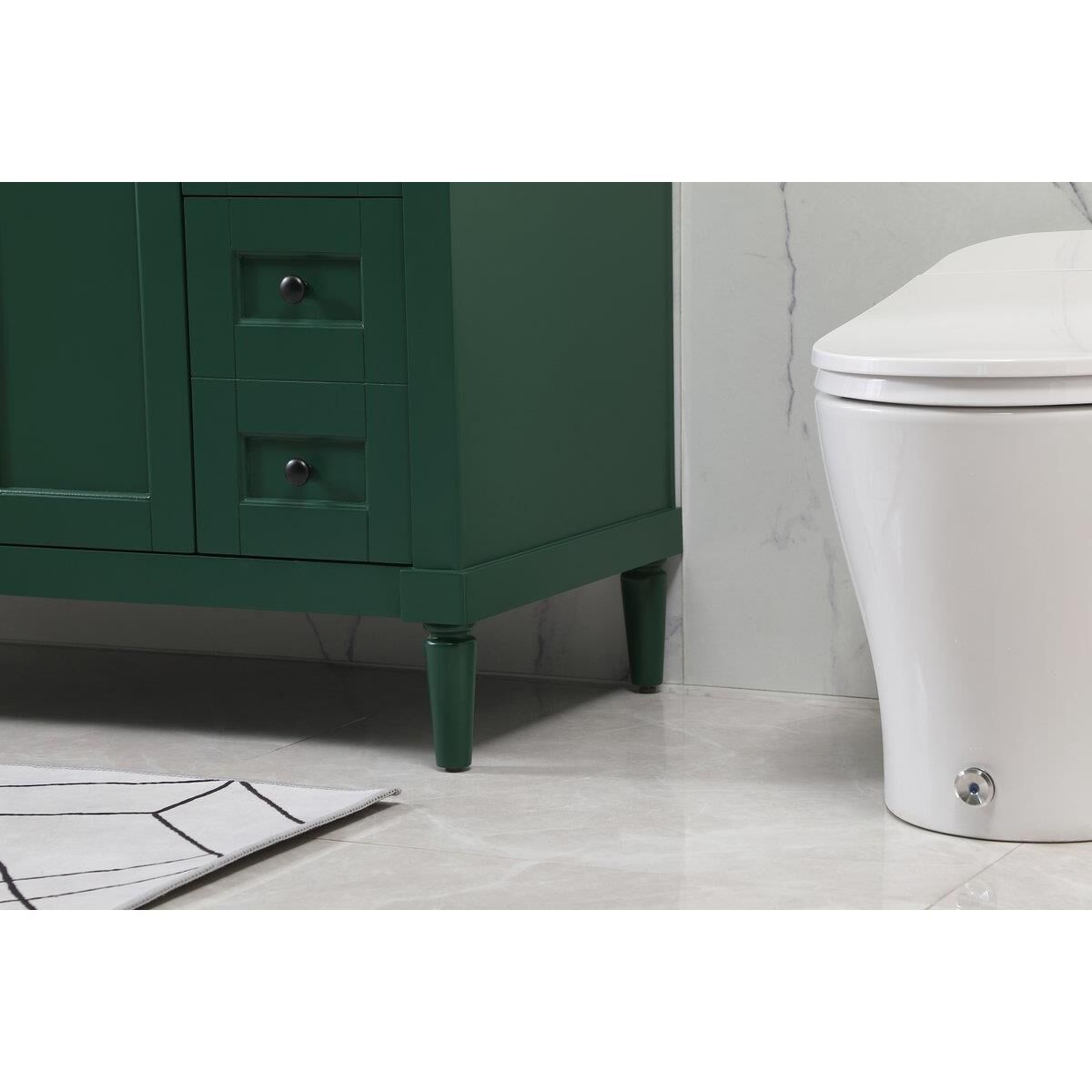 Shown in Green finish and Backsplash accent