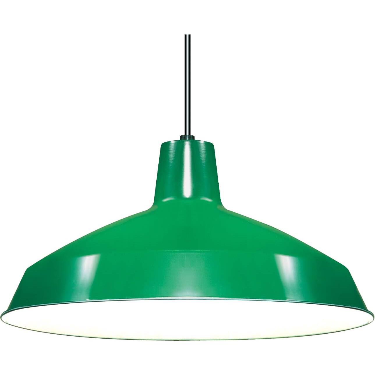 Shown in Green finish and Green Metal shade