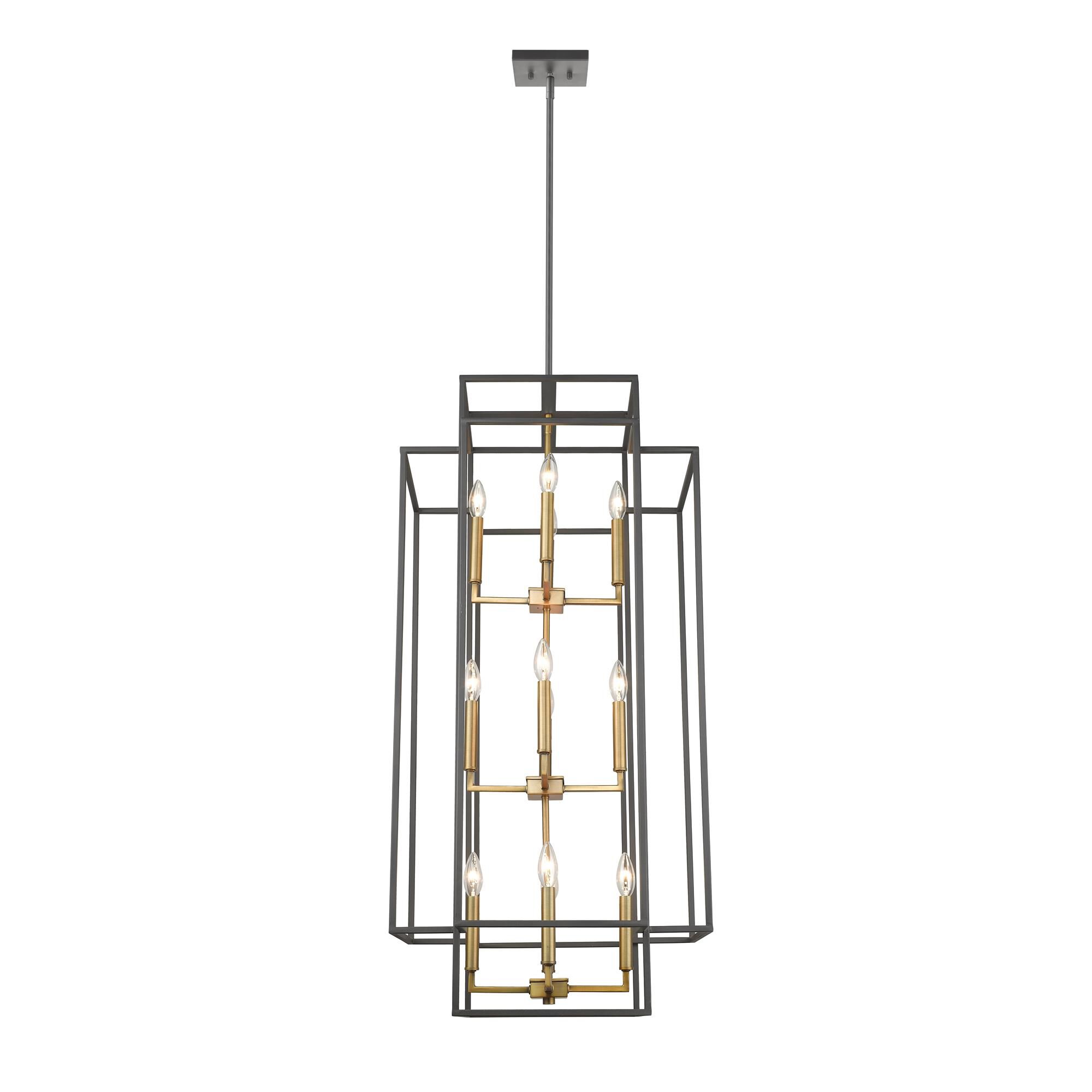 Shown in Bronze + Olde Brass finish and --- glass and --- shade