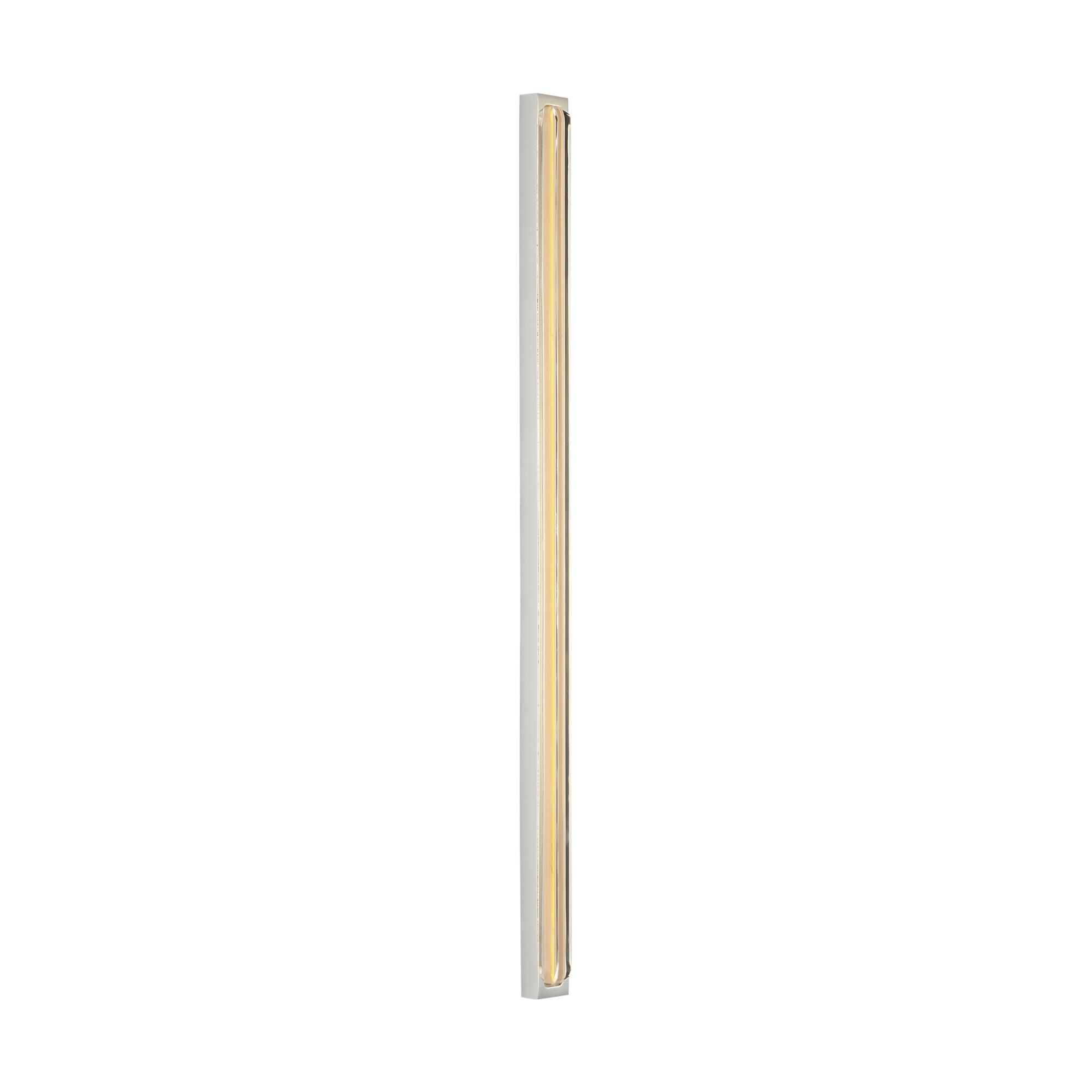 Shown in Polished Nickel finish and Clear Crystal glass
