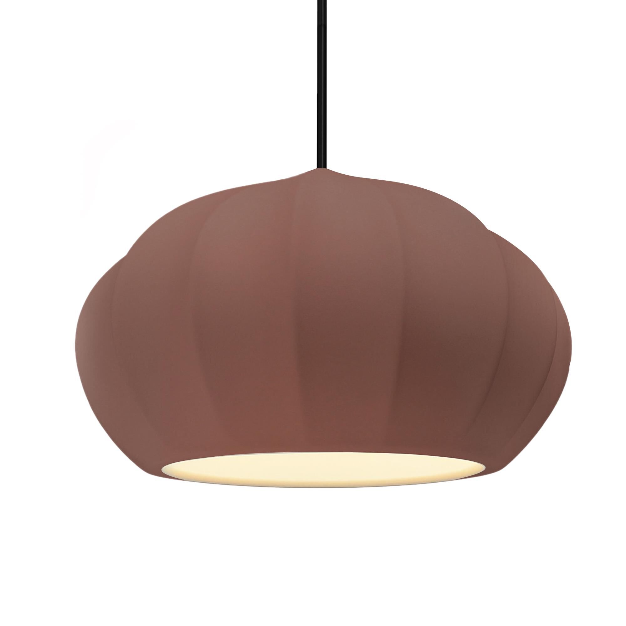 Fluted 13 Inch Large Pendant by Justice Design Group