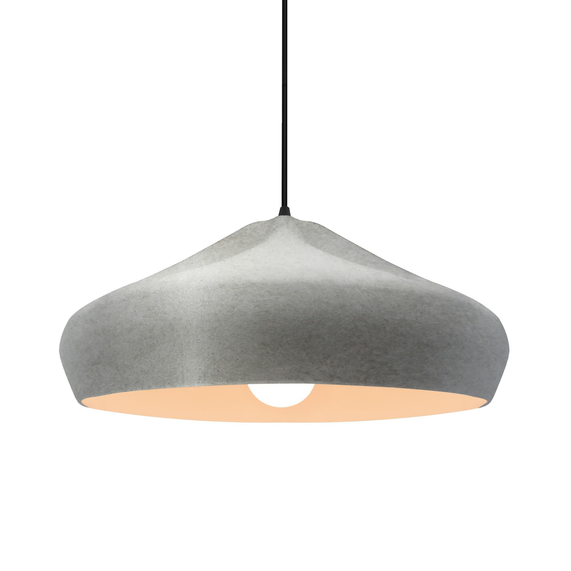 Shown in Matte Black finish and Antique Silver shade