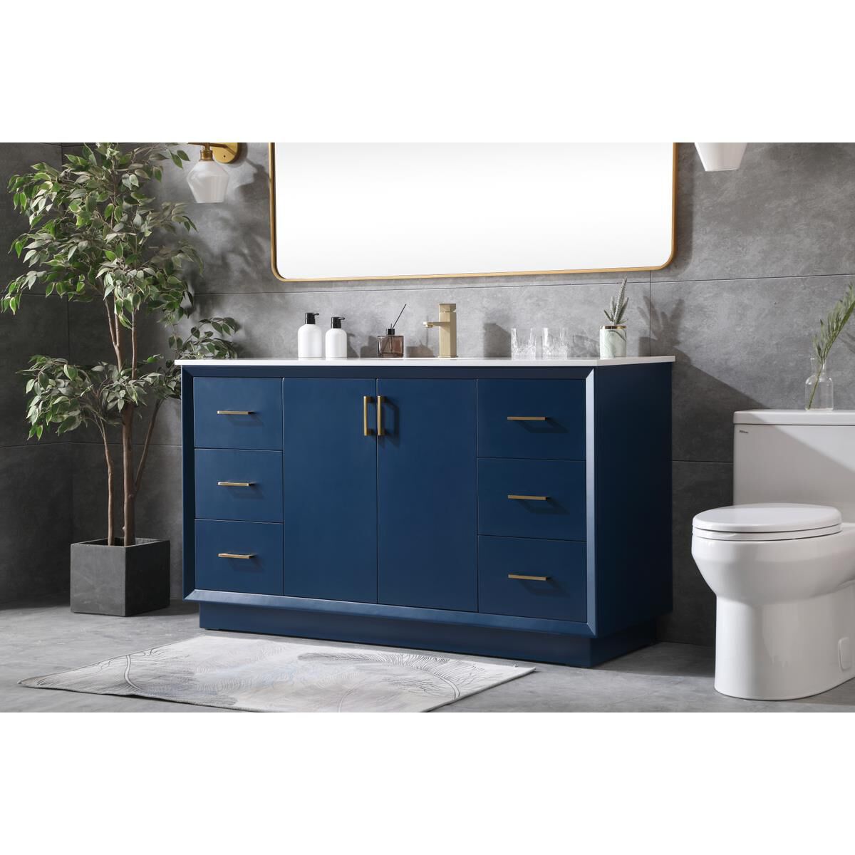 Hayes 60 Inch Bath Vanity by Elegant Decor