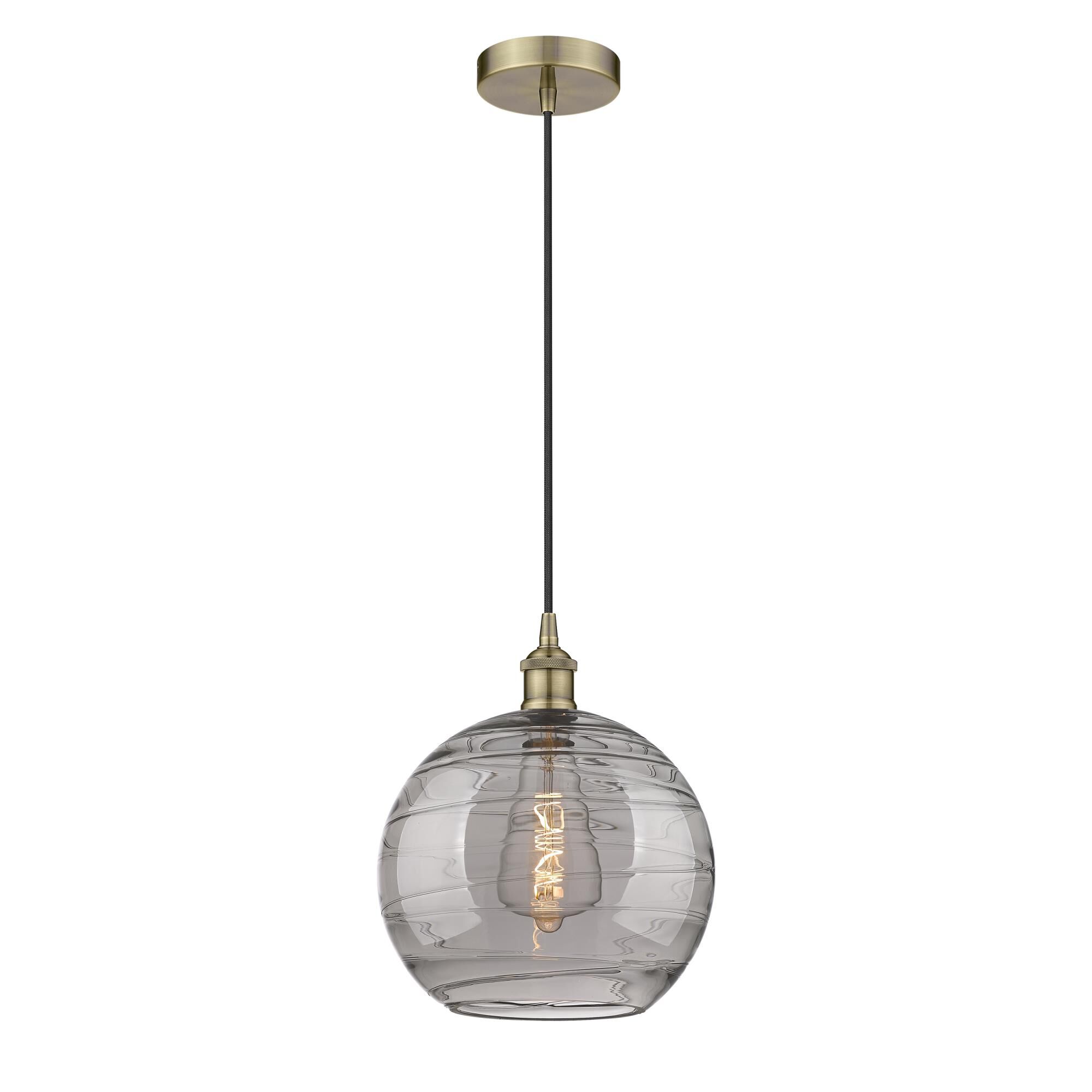 Bruno Marashlian Athens Deco Swirl 12 Inch Mini Pendant by Innovations Lighting