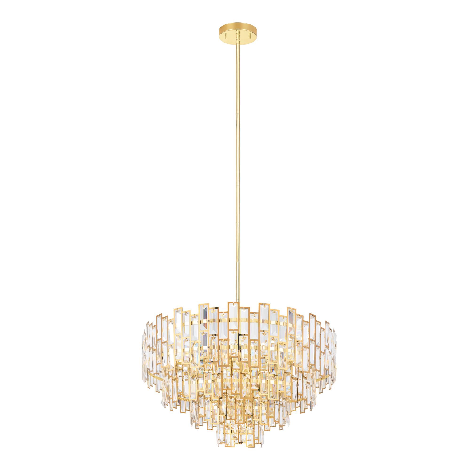 Shown in Brass finish and Clear glass