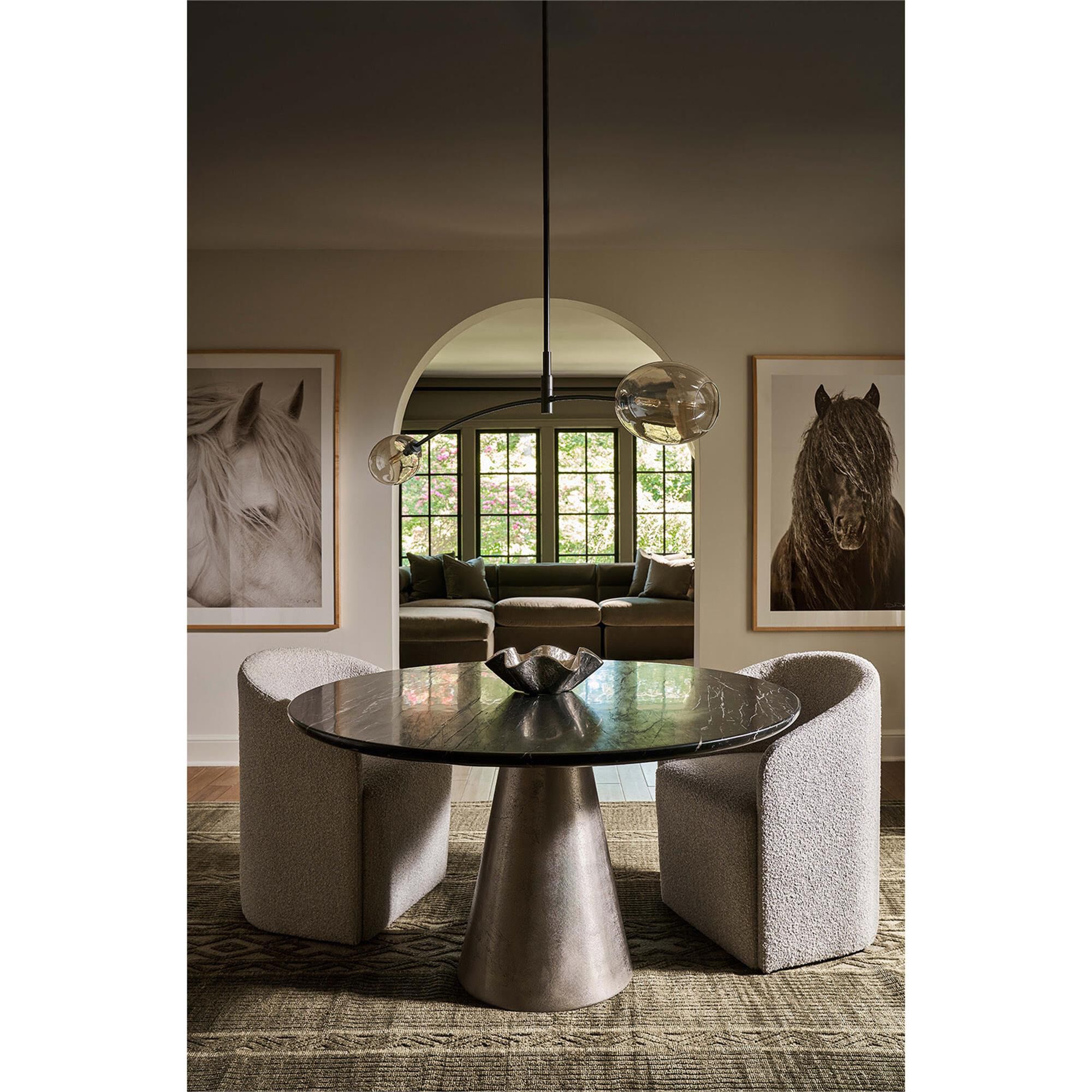 Shown in Oil Rubbed Bronze finish and Glass shade