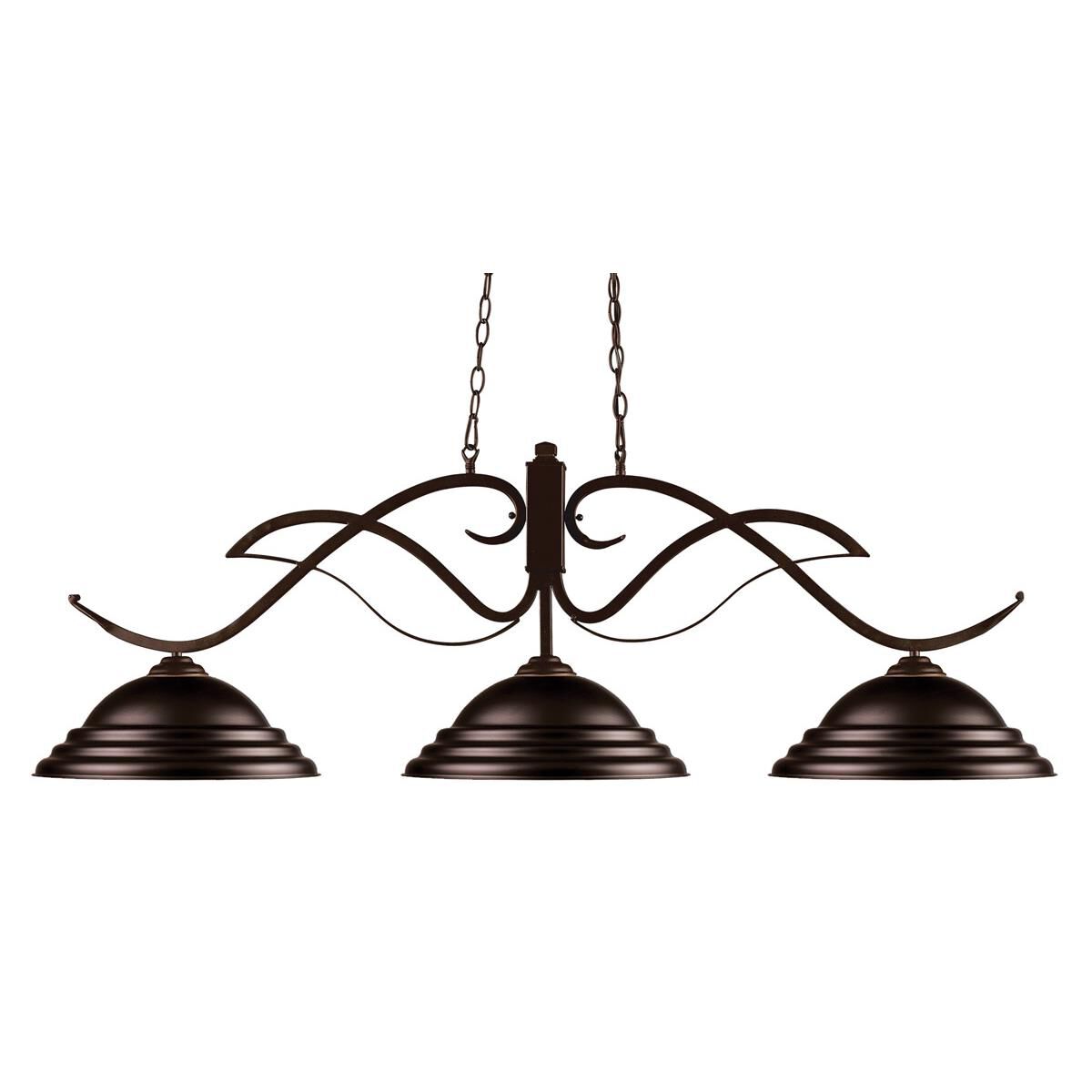 Shown in Bronze finish and Steel shade