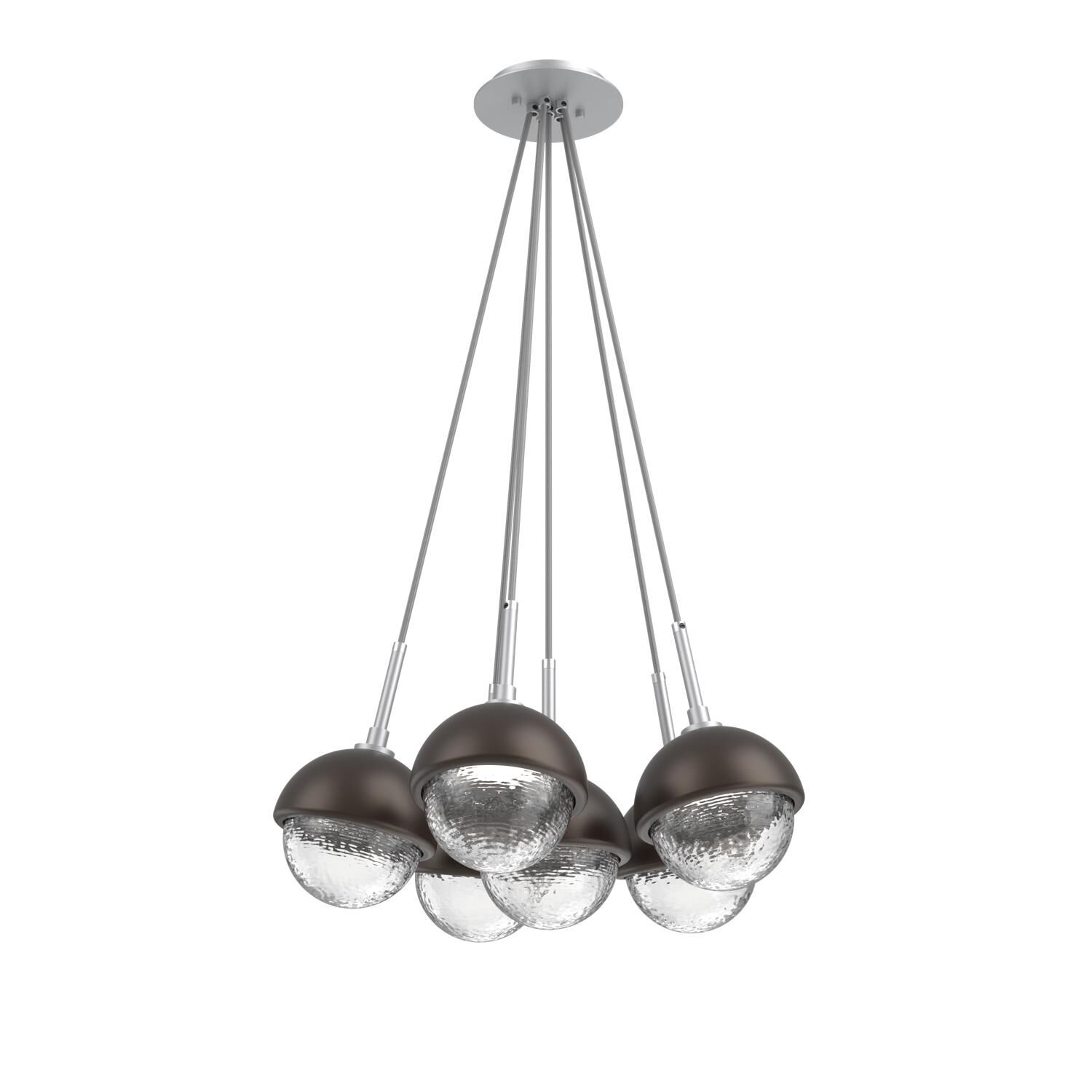 Levi Wilson Cabochon 19 Inch Multi Pendant Light by Hammerton Studio