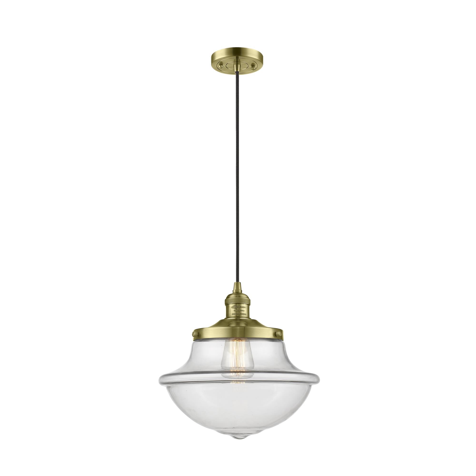 Innovations Lighting Bruno Marashlian Oxford School House 12 Inch Mini Pendant