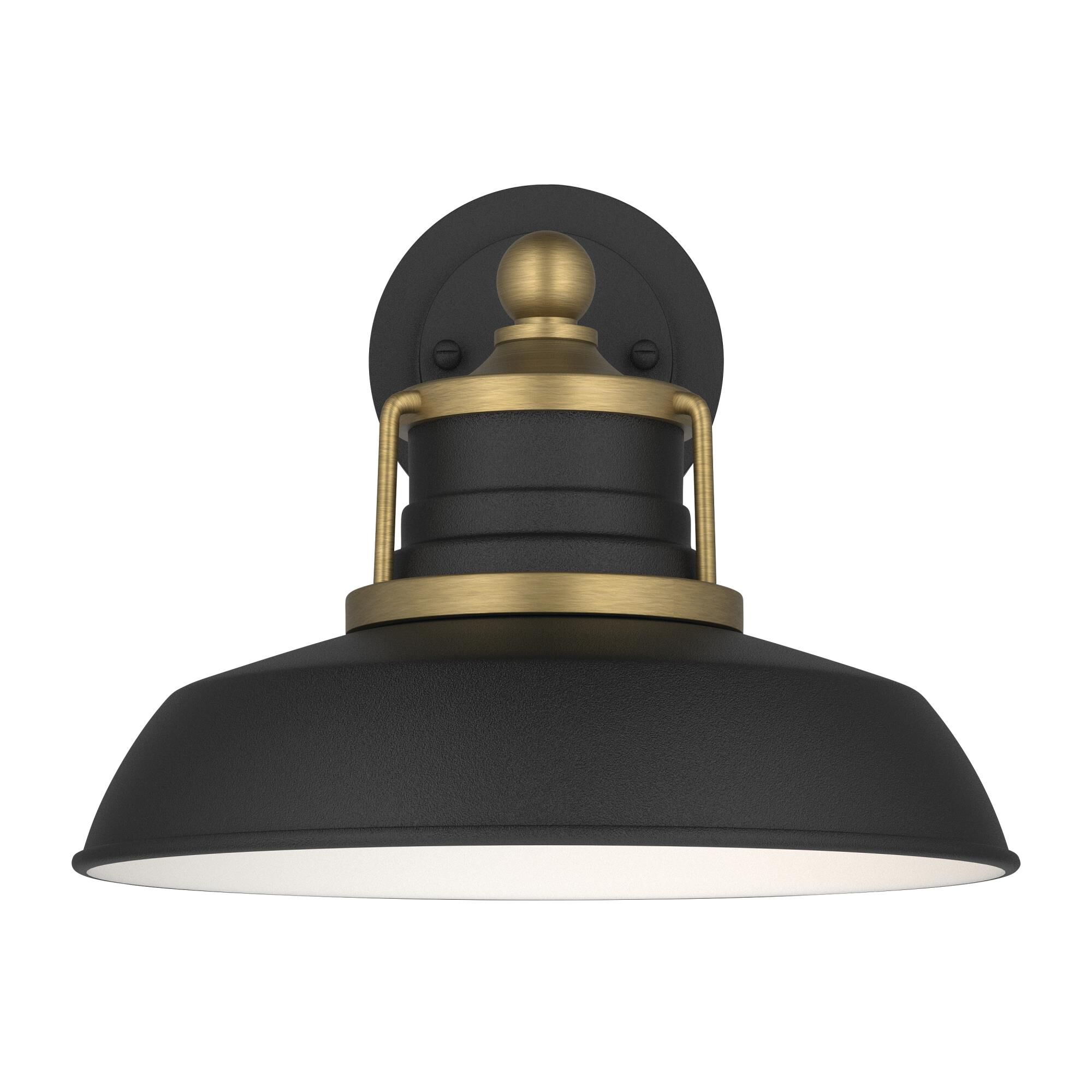 Shown in Natural Brass finish and Metal shade