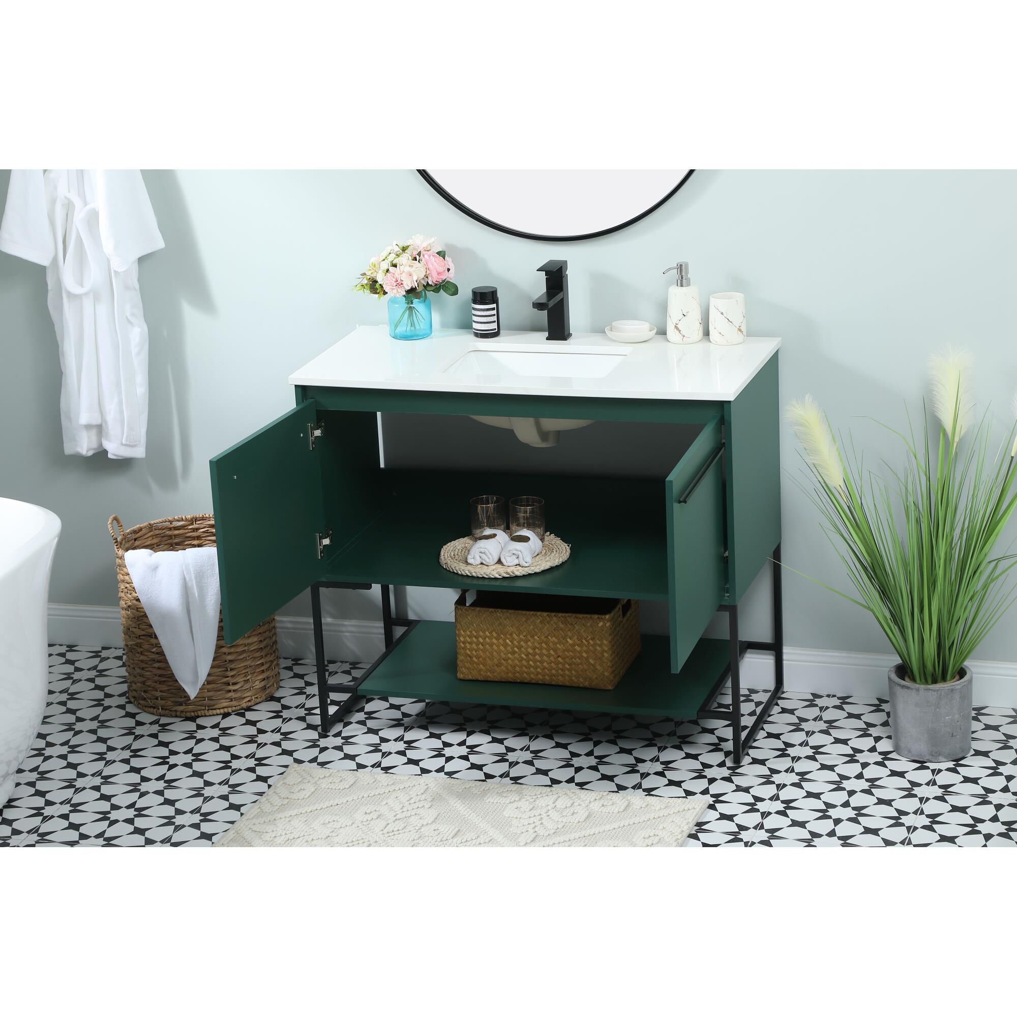 Shown in Green finish