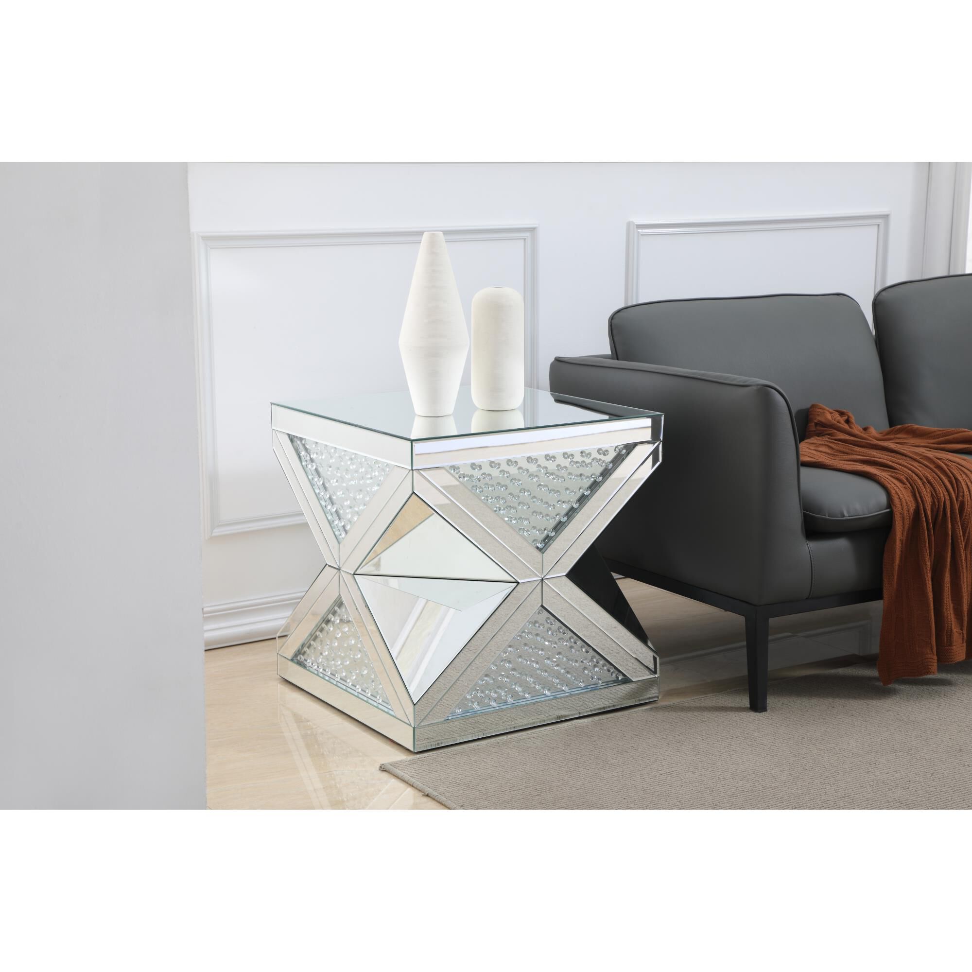 Modern End Table by Elegant Decor