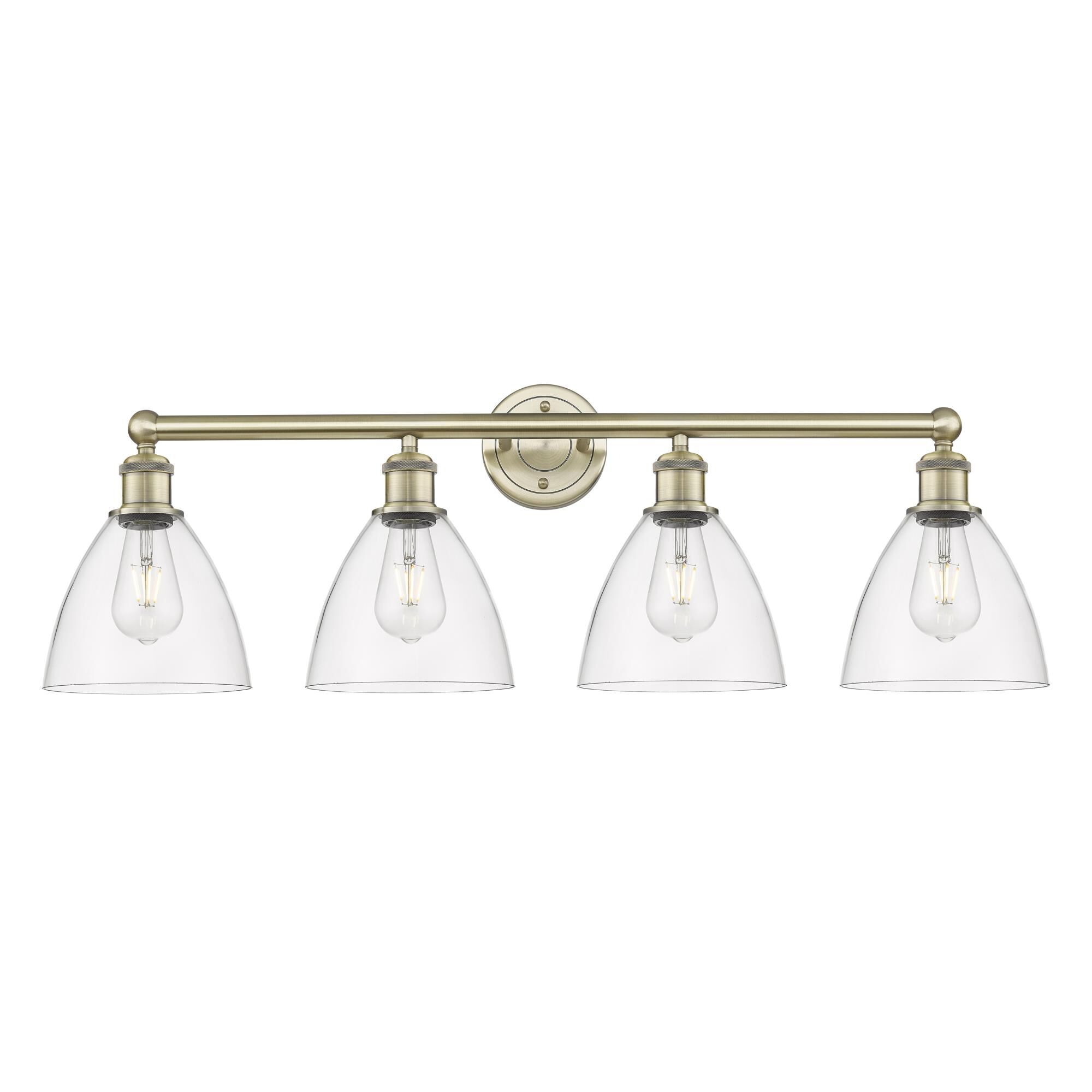 Bruno Marashlian Bristol Glass 34 Inch 4 Light Bath Vanity Light by Innovations Lighting