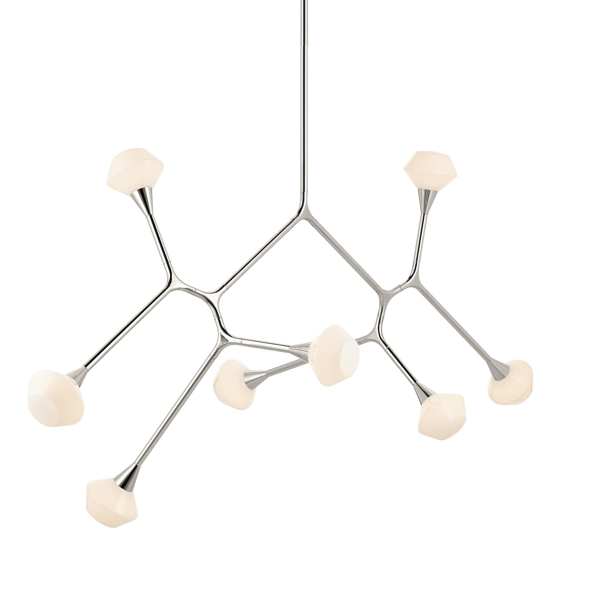 Shown in Polished Nickel finish and Opal glass