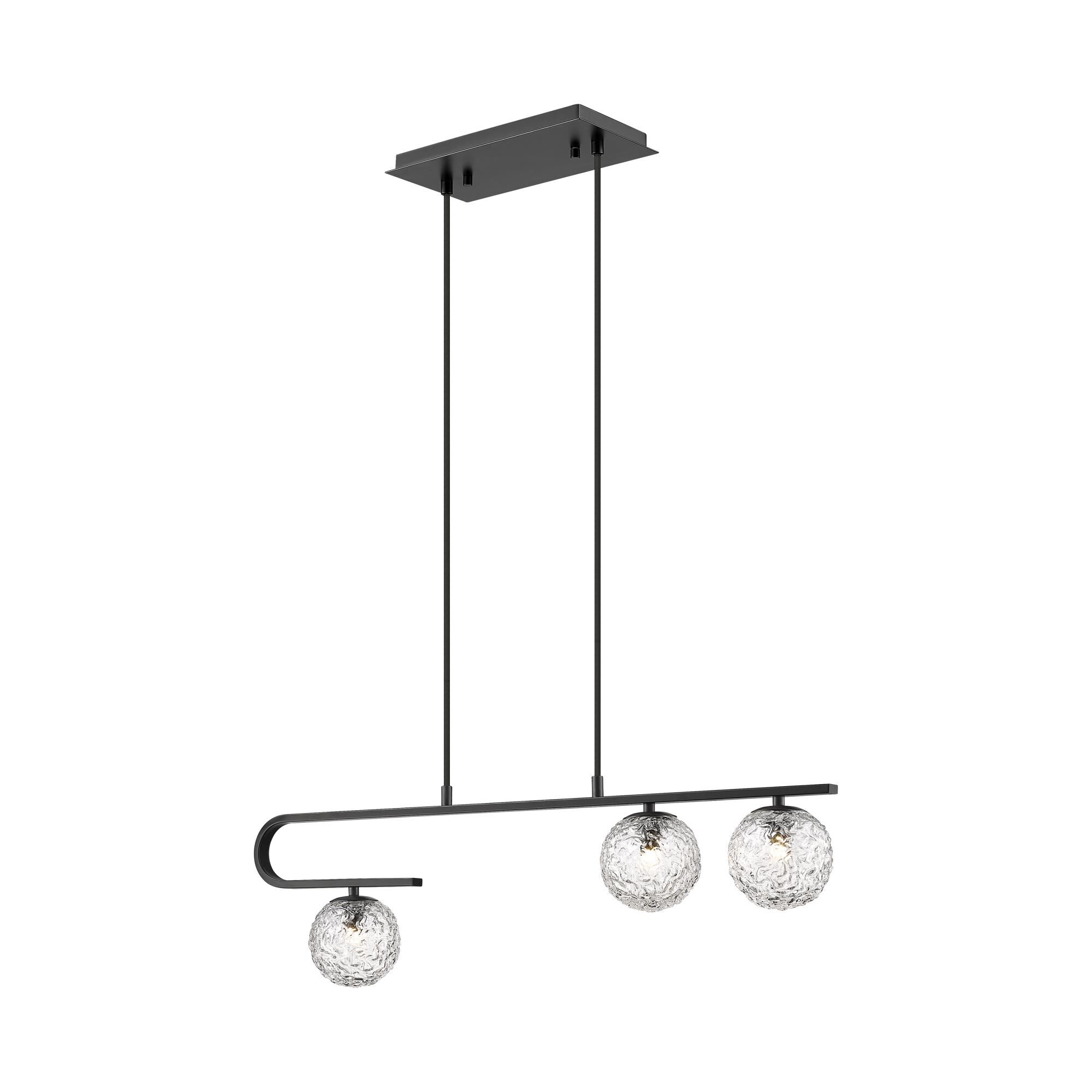 Shown in Matte Black finish and Clear shade