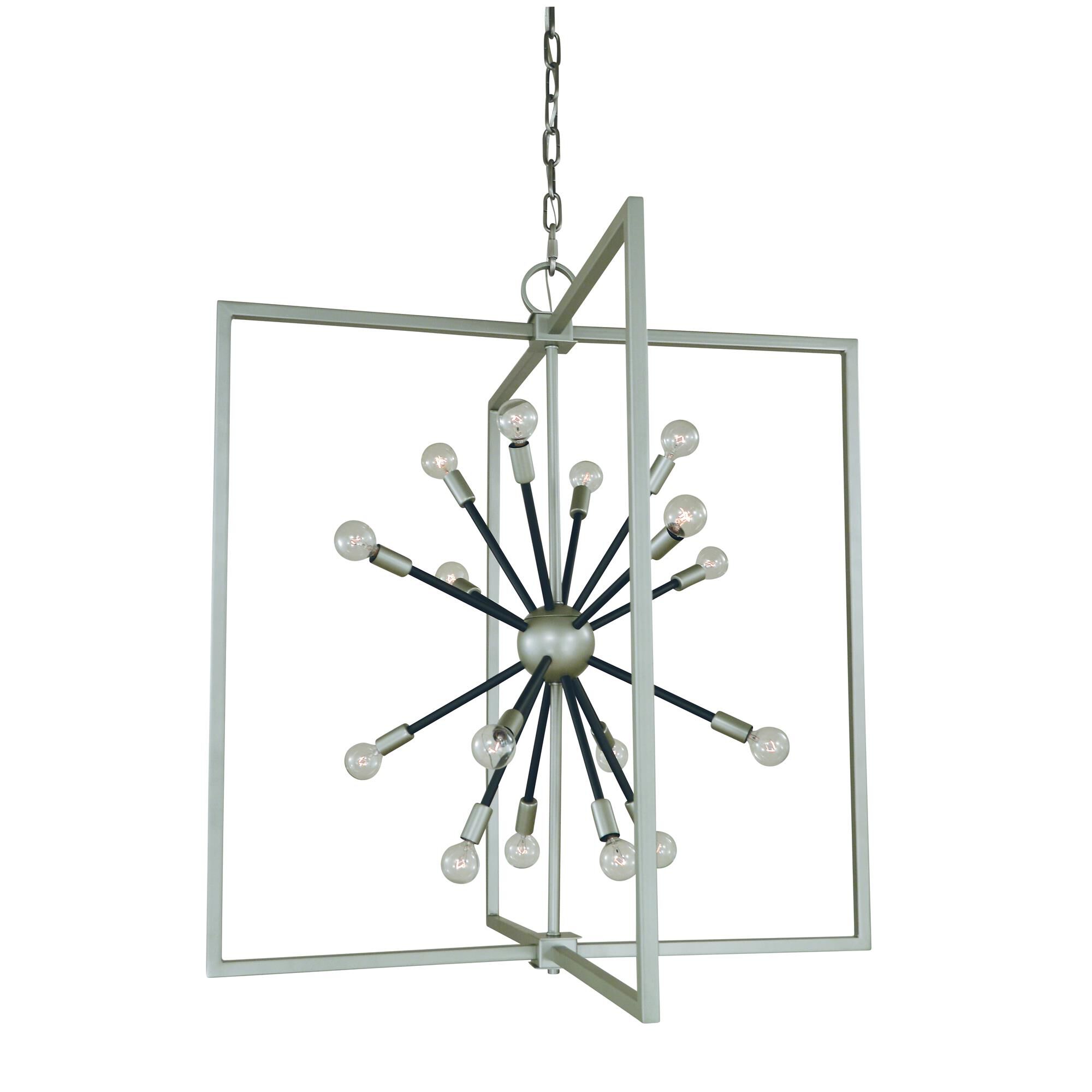 Shown in Satin Pewter/Matte Black finish