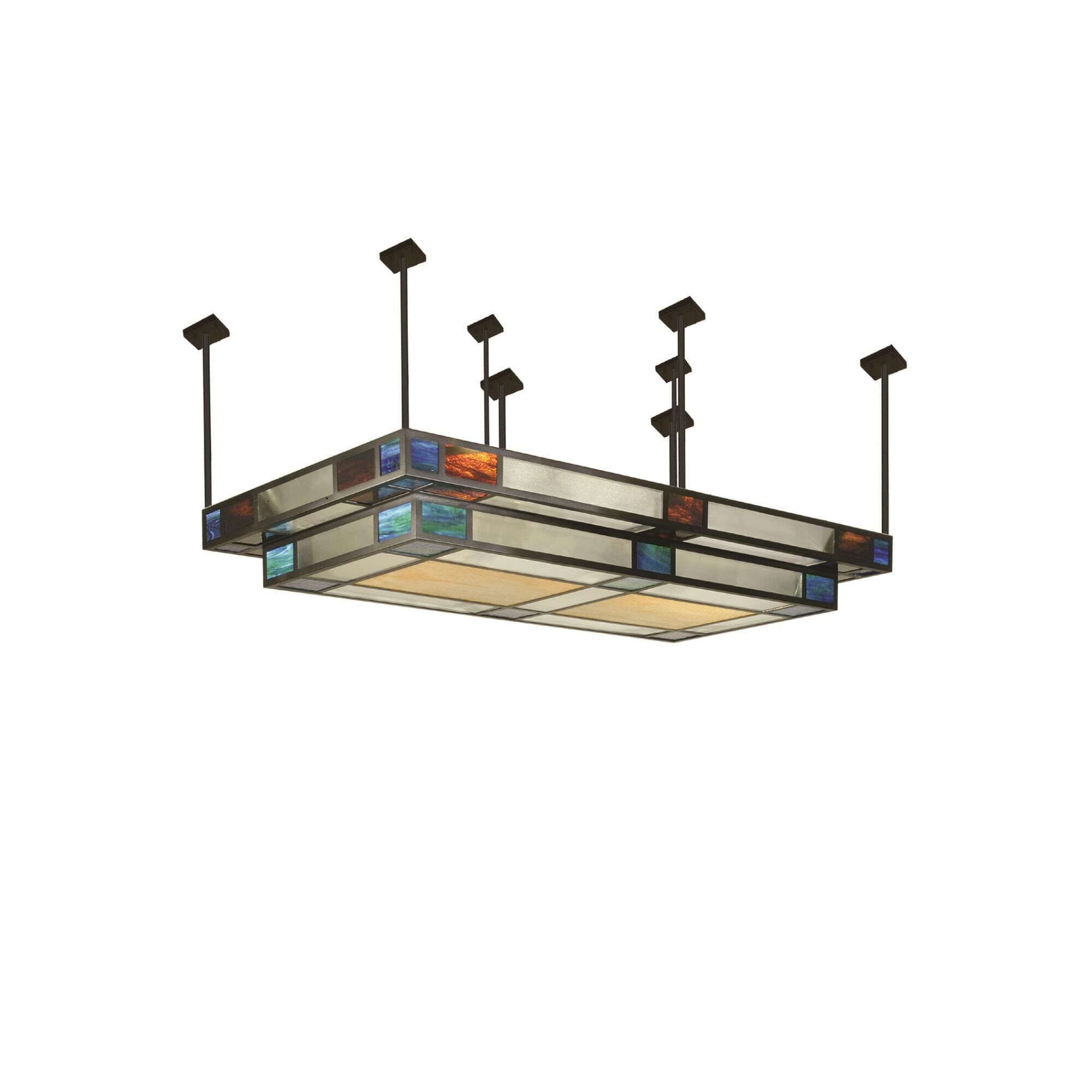 Polaris 96 Inch 16 Light Semi Flush Mount by Meyda Lighting