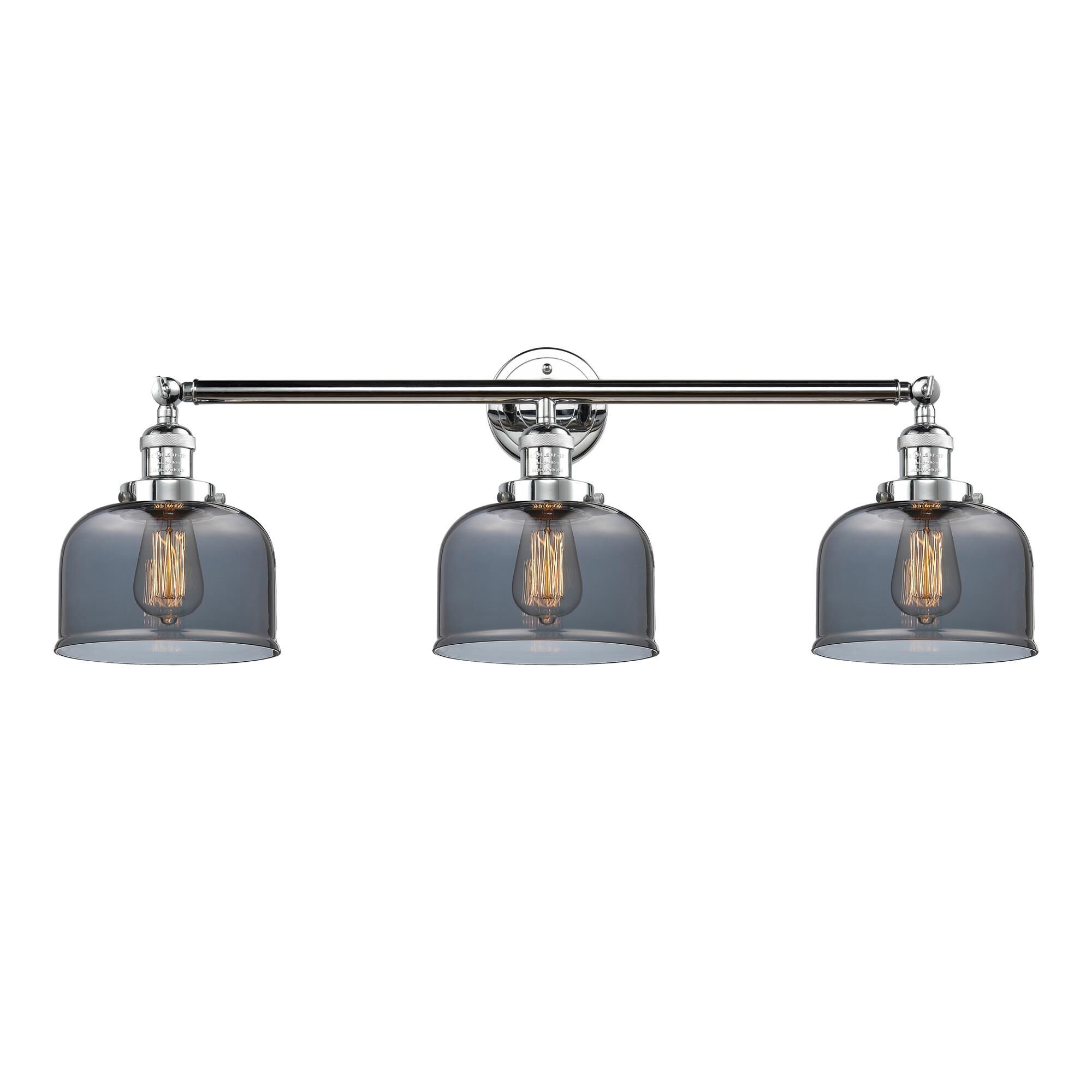 Shown in Polished Chrome finish and Plated Smoked glass