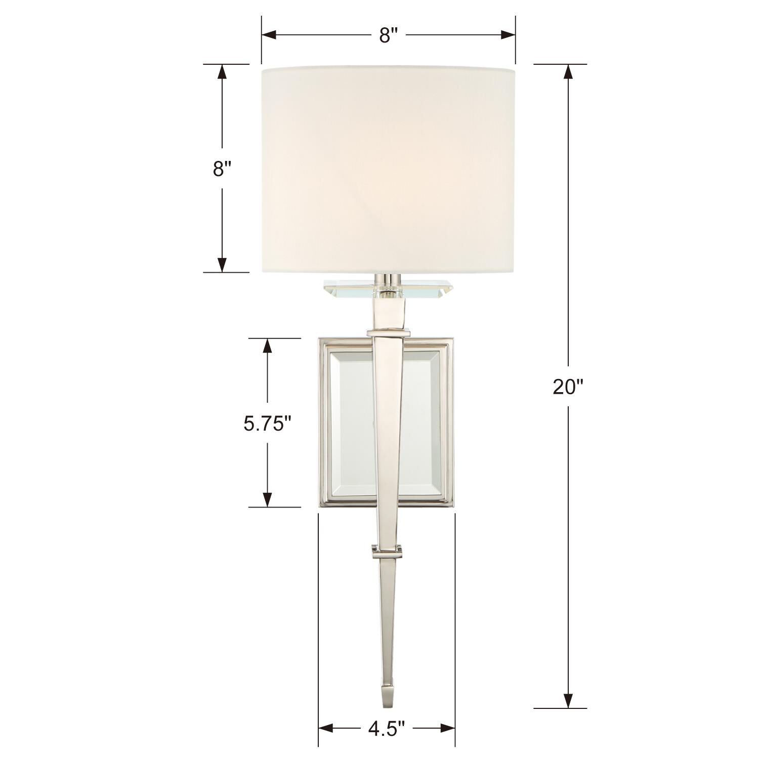 Crystorama Clifton 20 Inch Wall Sconce