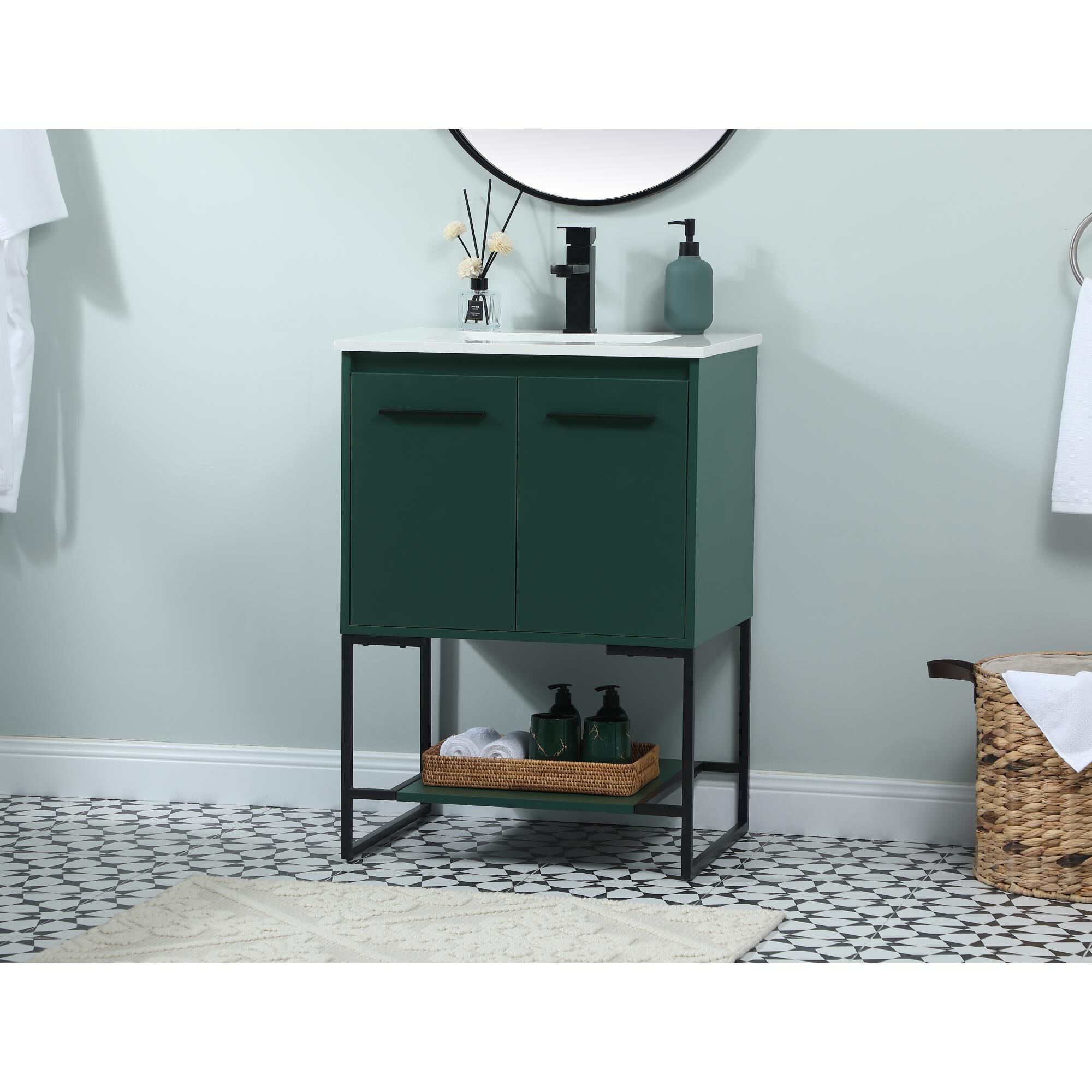 Shown in Green finish