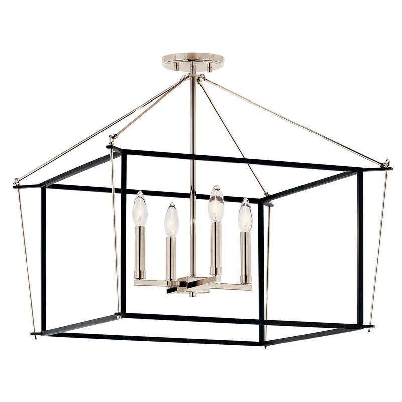 Eisley 24 Inch Semi Flush Mount by Kichler
