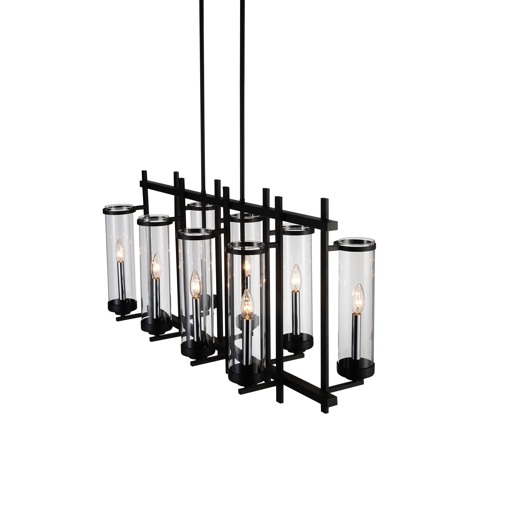 Sierra 38 Inch 8 Light Linear Suspension Light by CWI Lighting